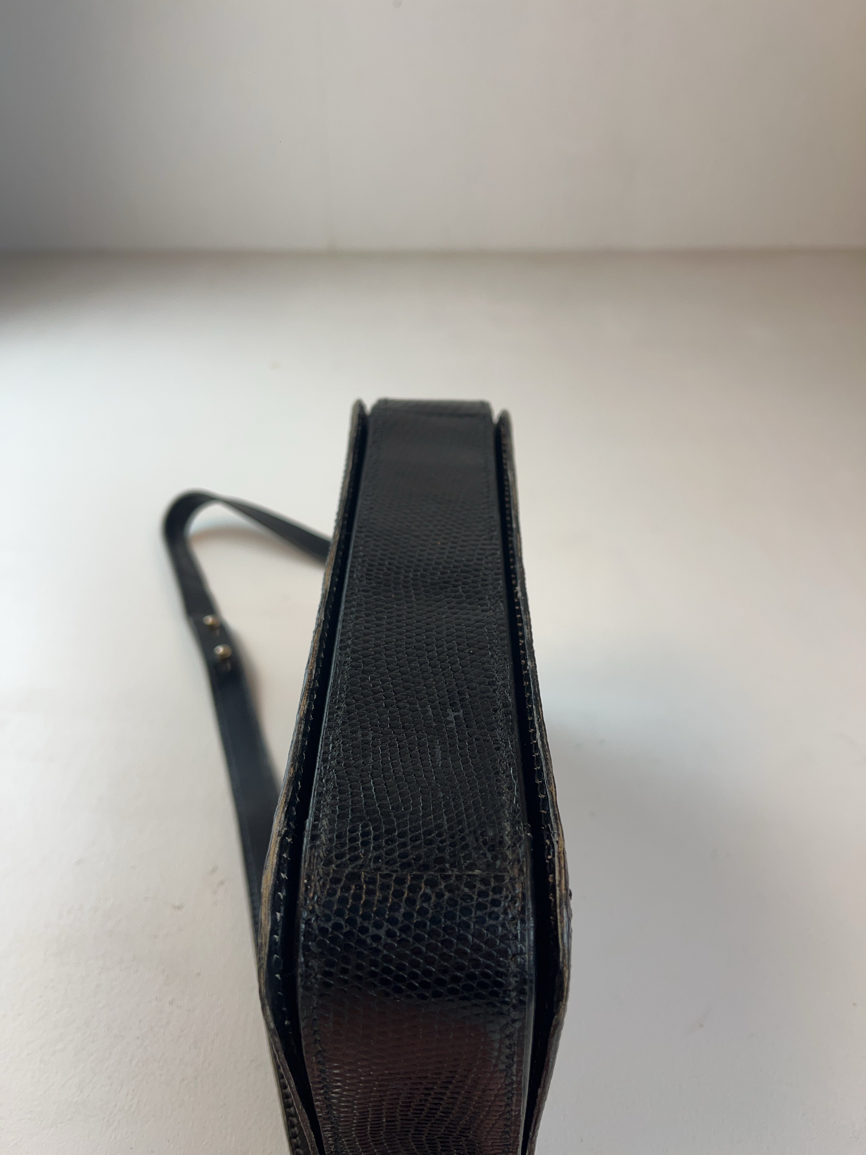 80s Schulter Tasche Schwarz
