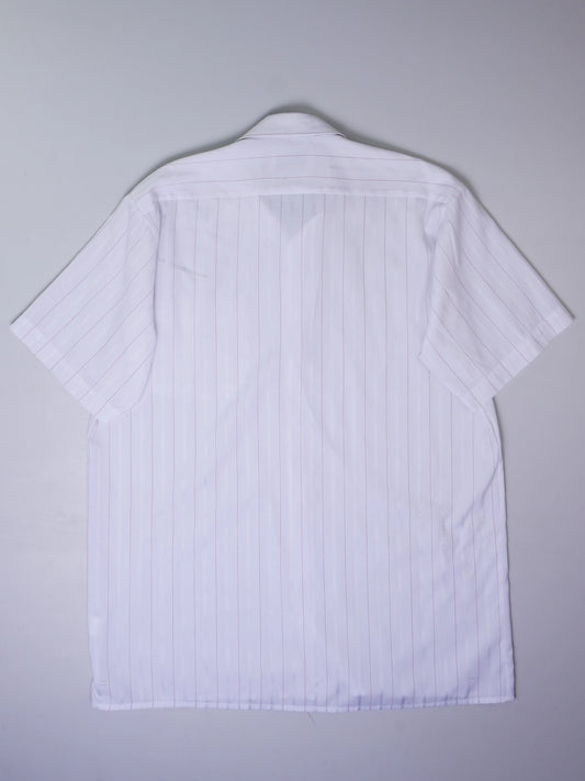 Vintage Gestreiftes Kurzarmhemd (M)