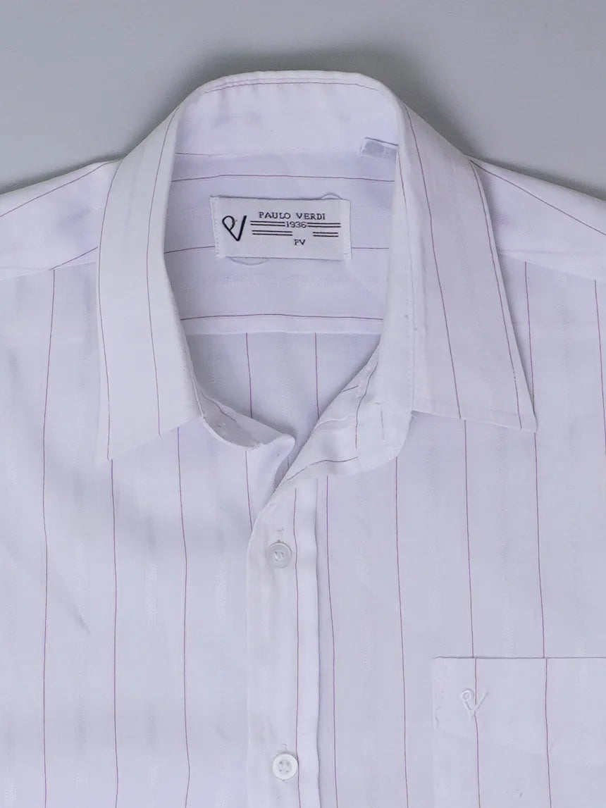 Vintage Gestreiftes Kurzarmhemd (M)