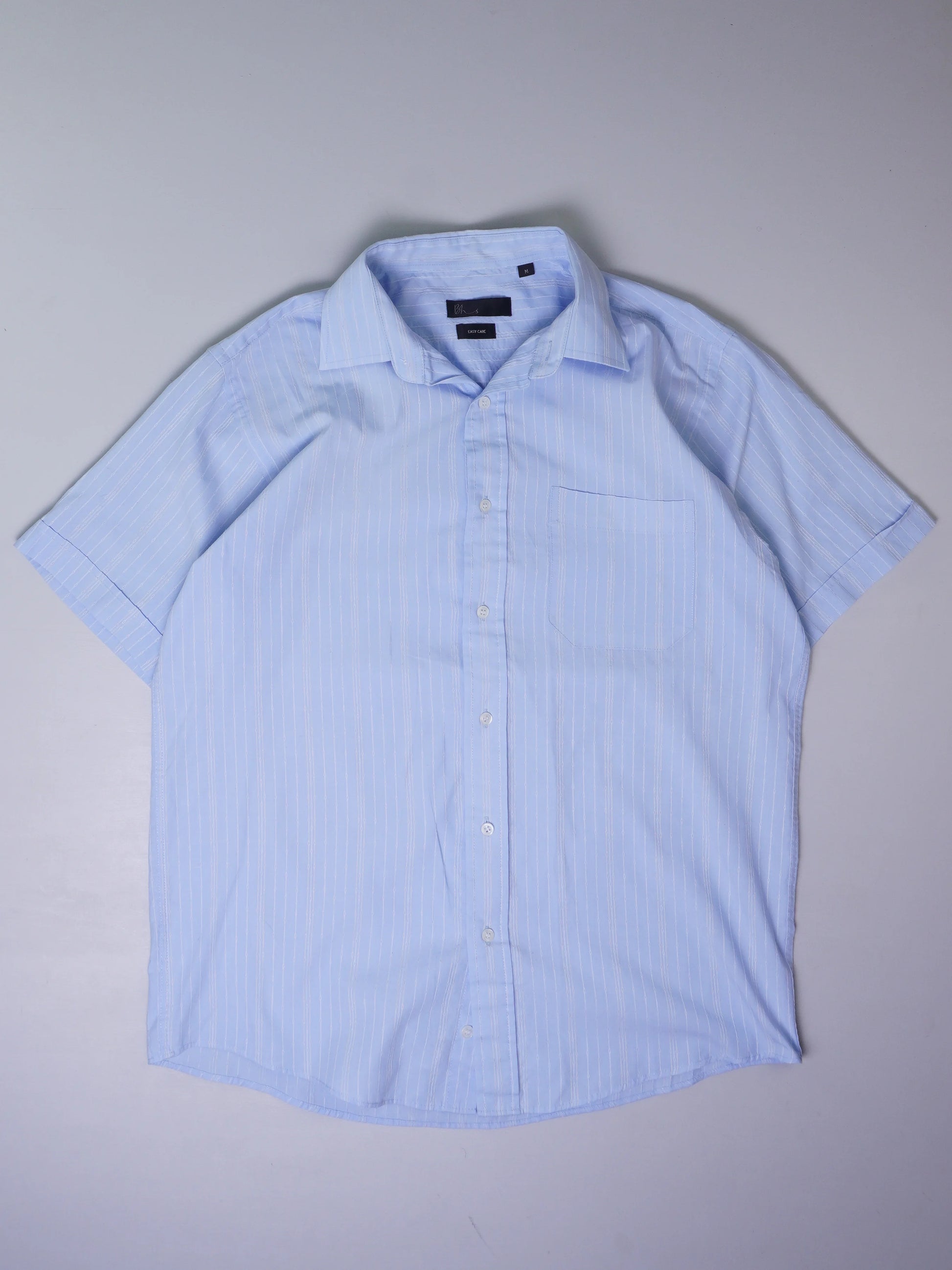 Vintage Gestreiftes Kurzarmhemd (M)