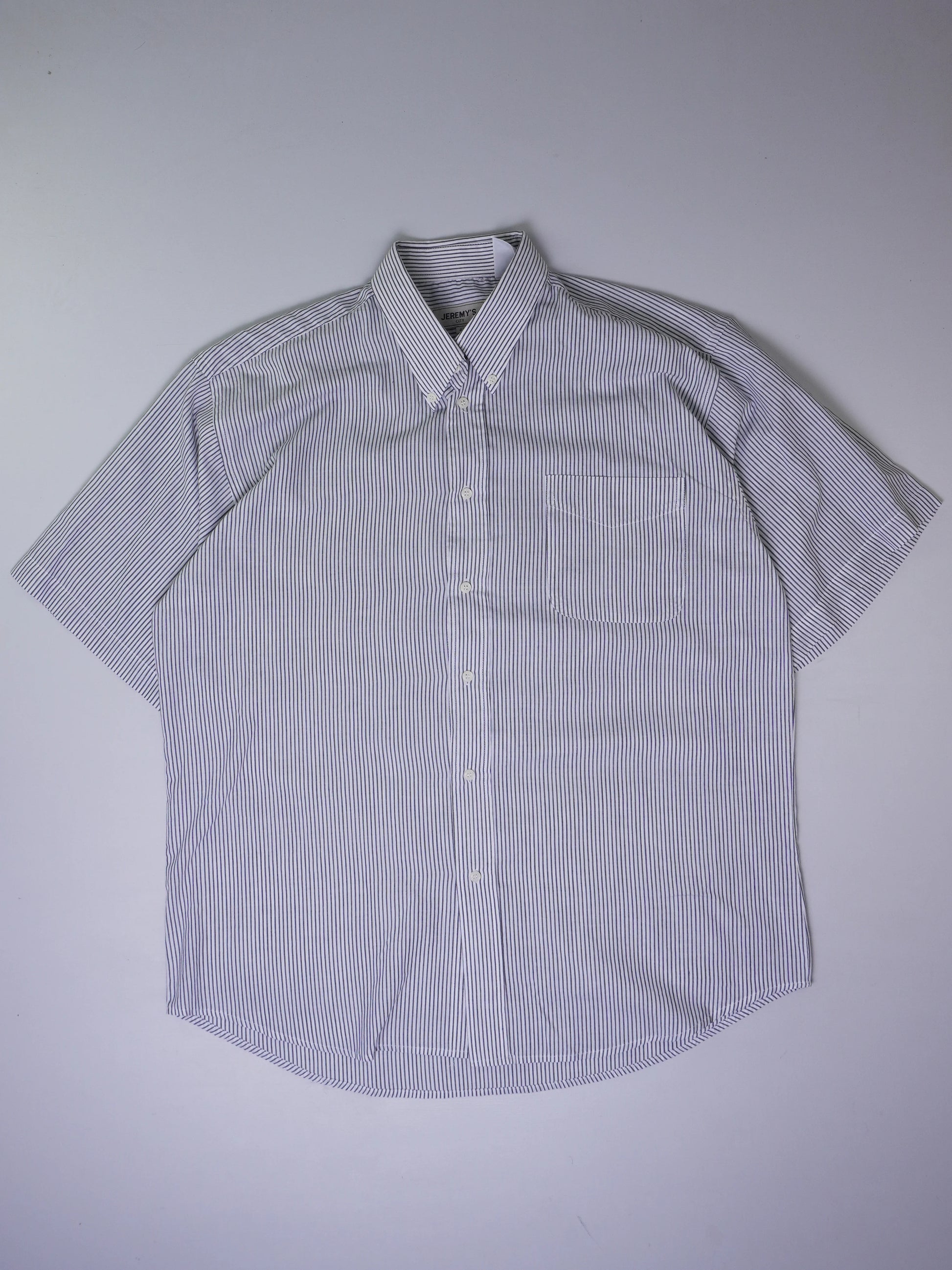 Vintage Gestreiftes Kurzarmhemd (XL)