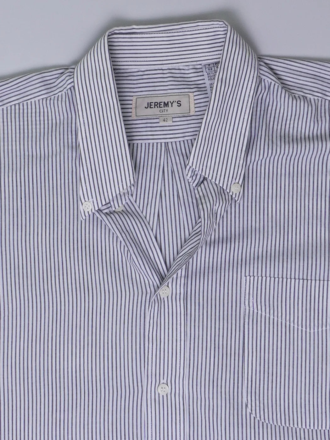 Vintage Gestreiftes Kurzarmhemd (XL)