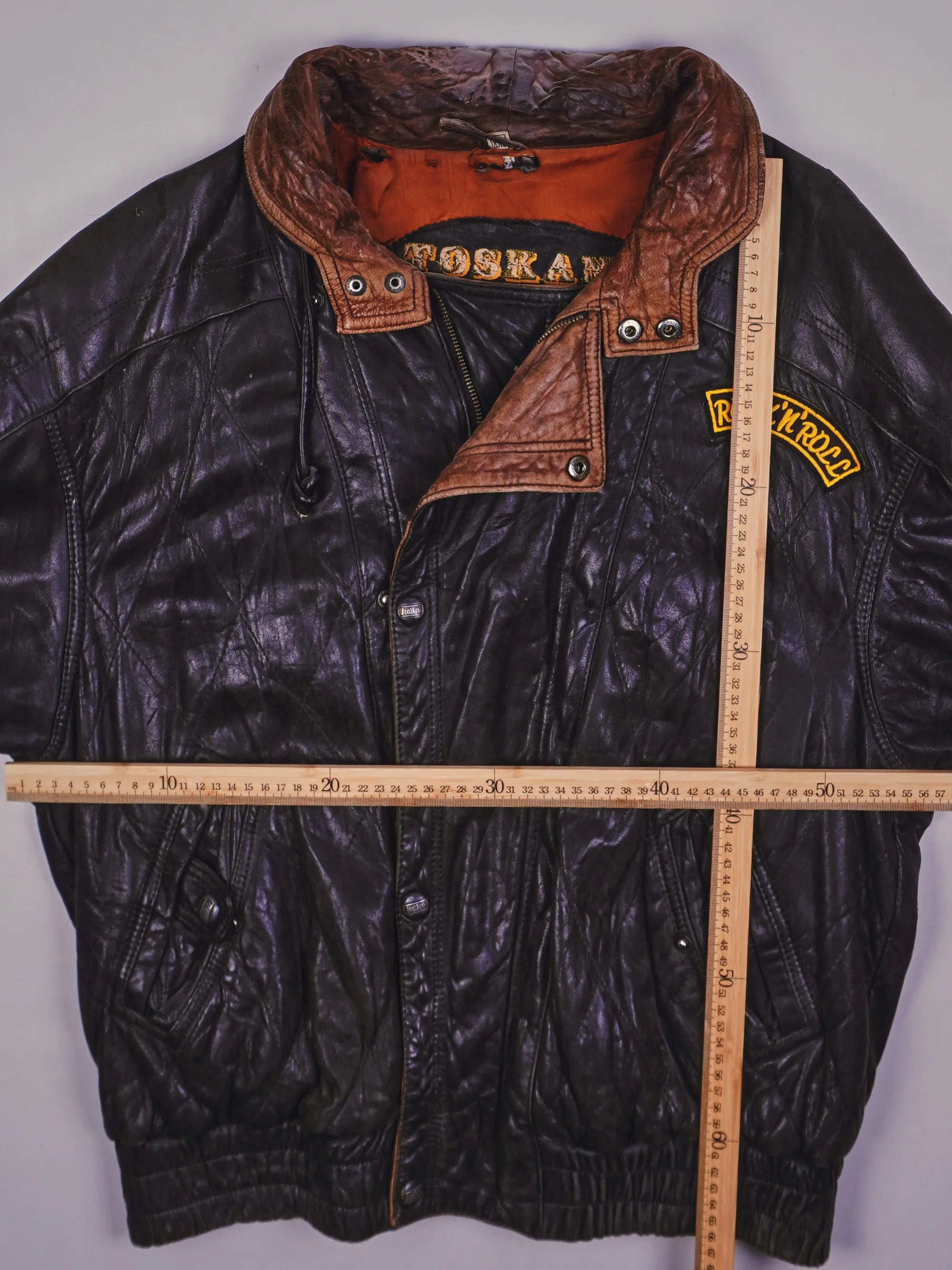 Vintage Rocker Lederjacke (L)