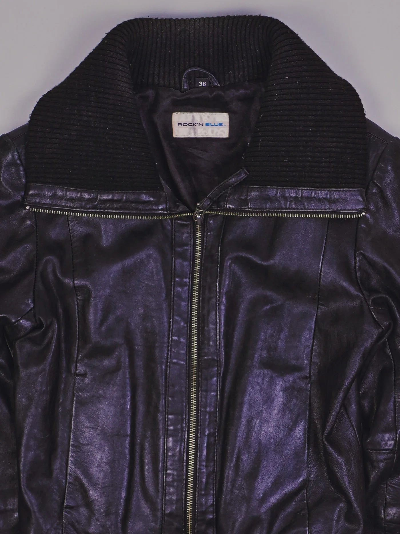 Vintage Rocker Lederjacke (S)