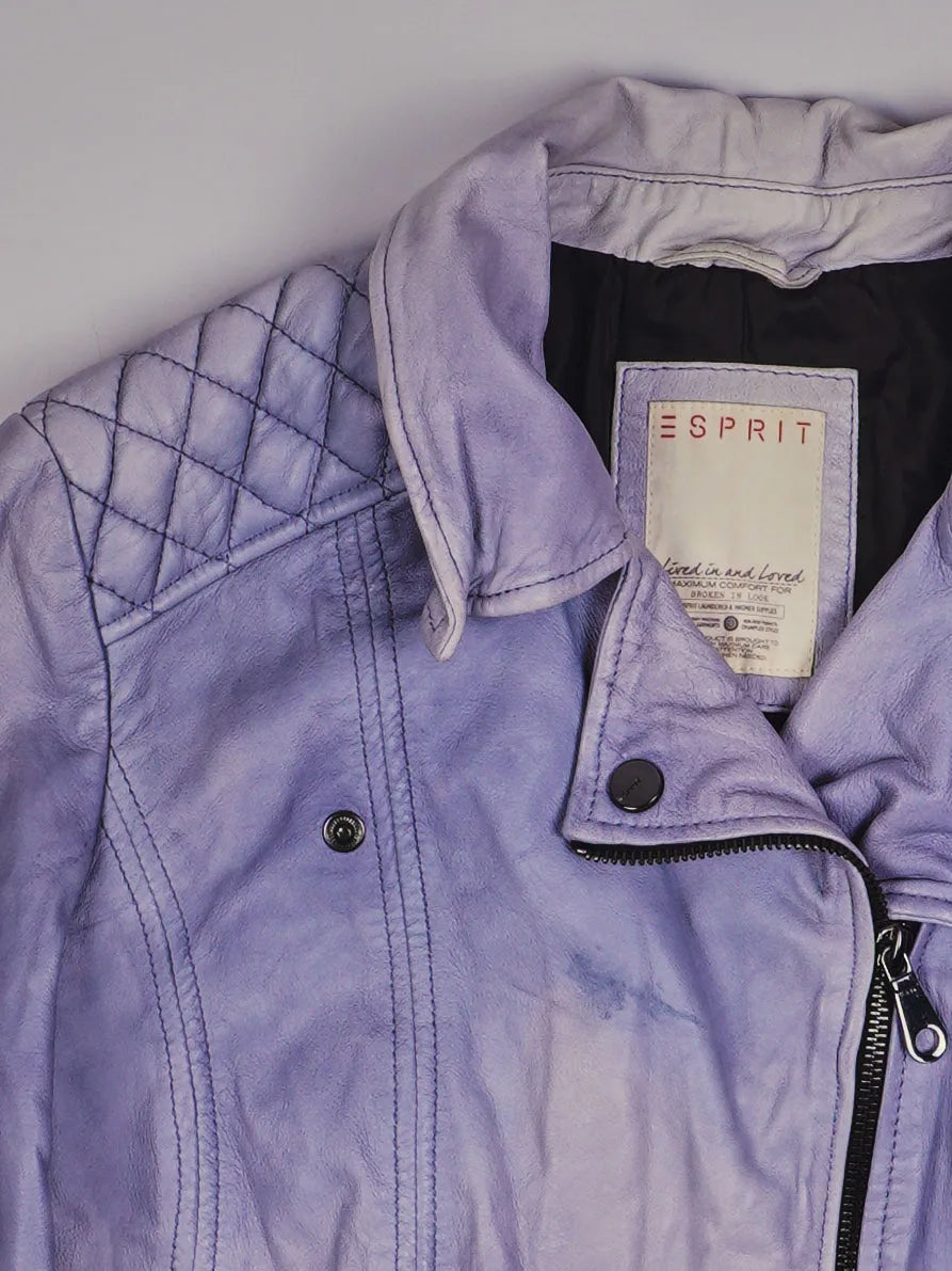 Vintage Biker Lederjacke (S)