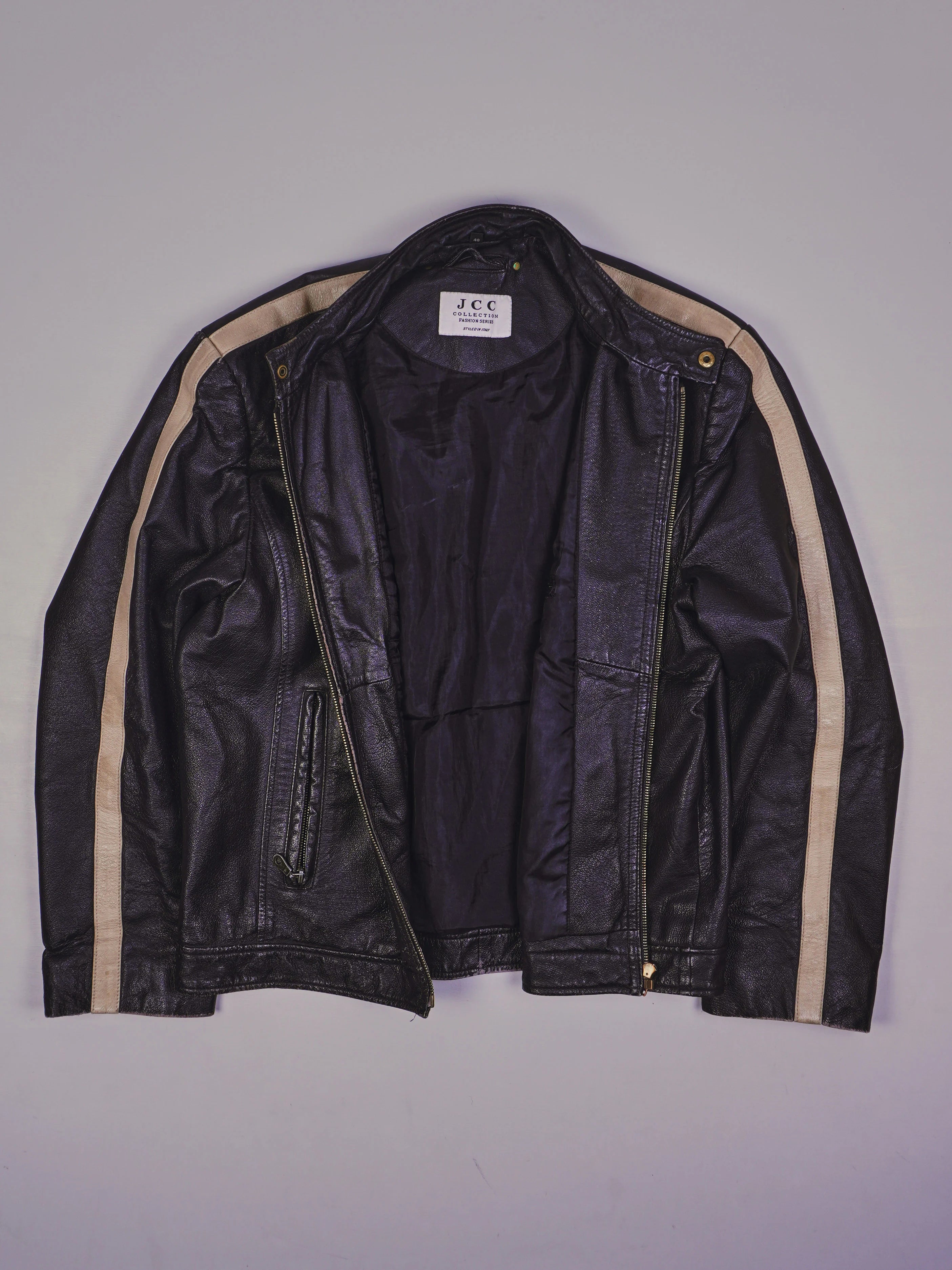 Vintage Racer Lederjacke (L)