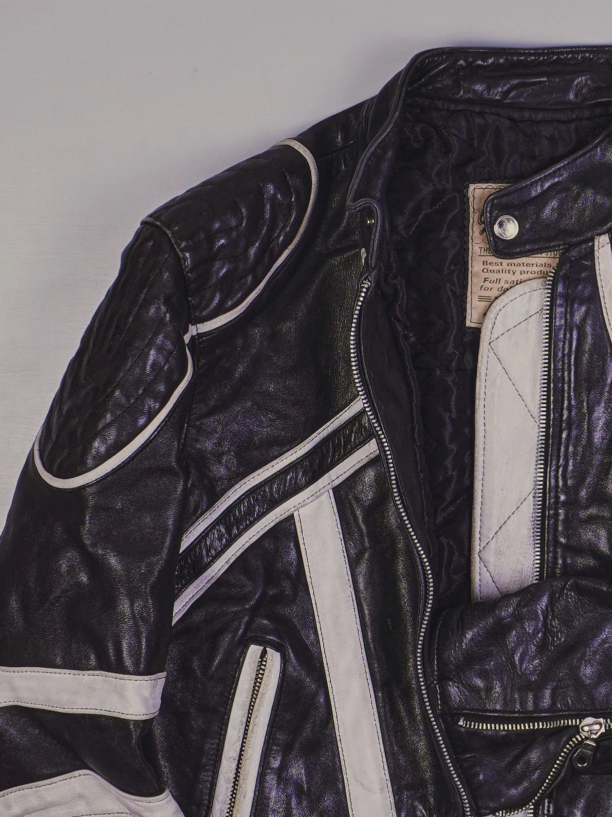 Vintage Racer Lederjacke (s)