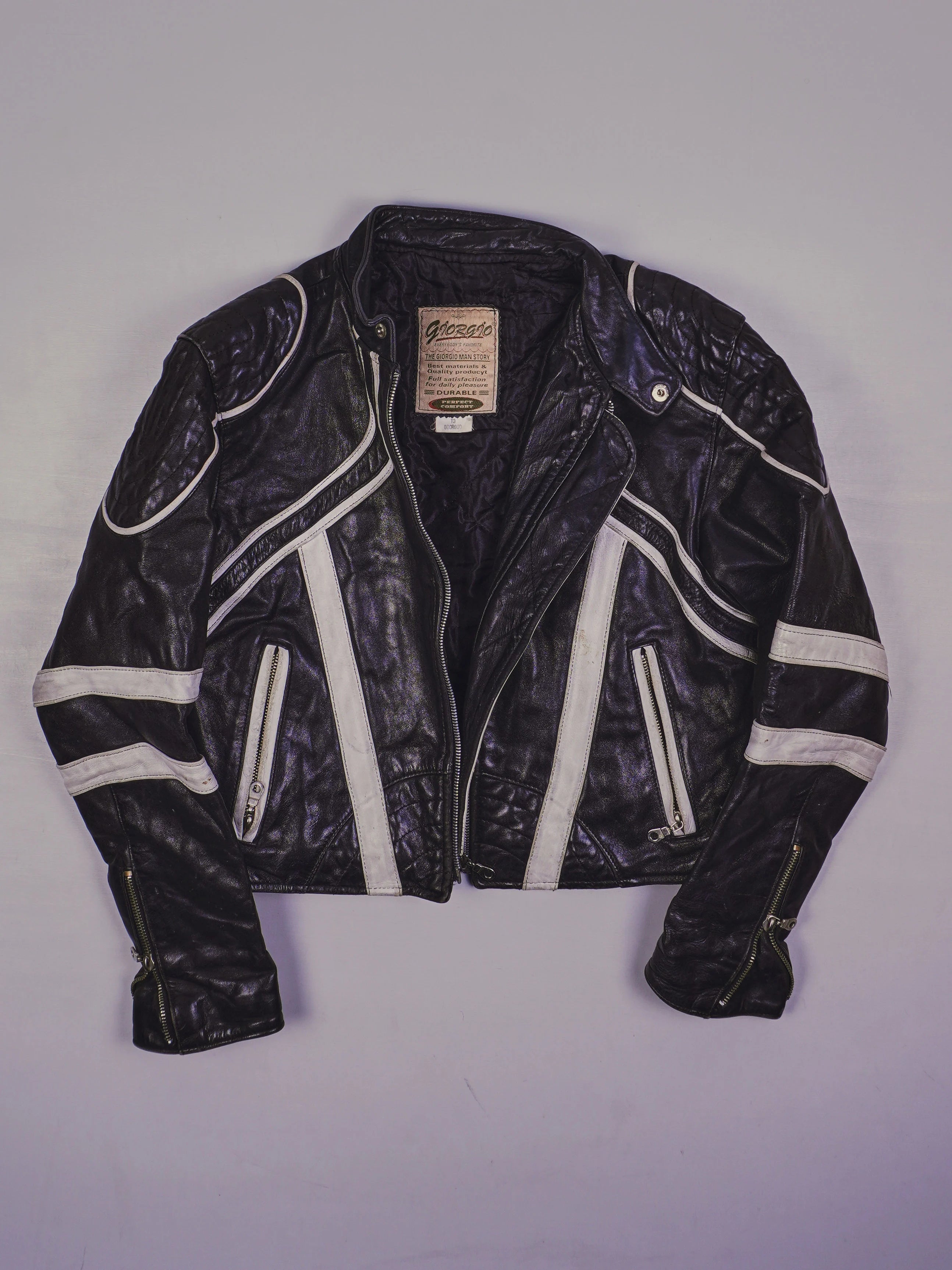 Vintage Racer Lederjacke (s)