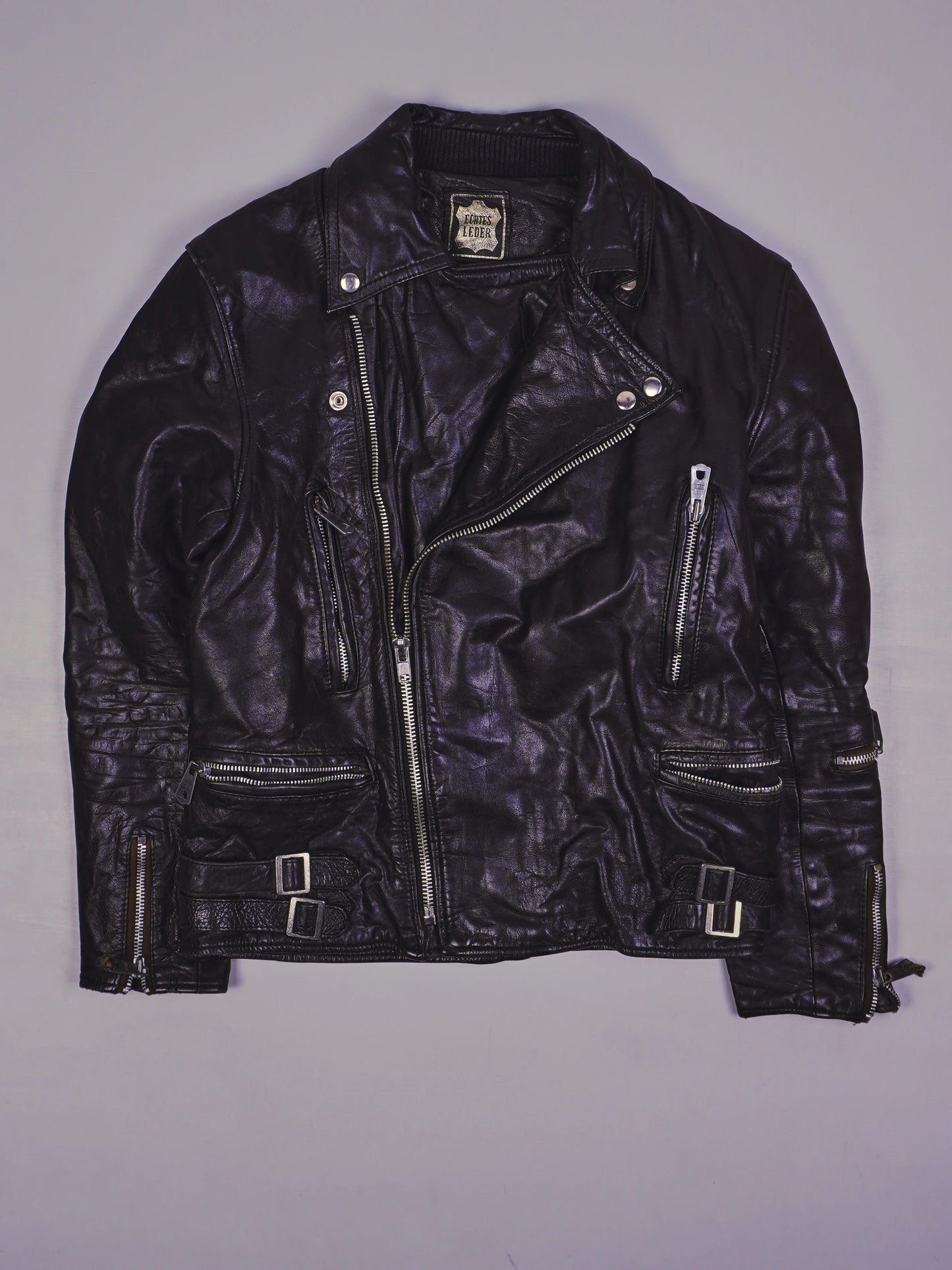 Vintage Rocker Lederjacke (S)