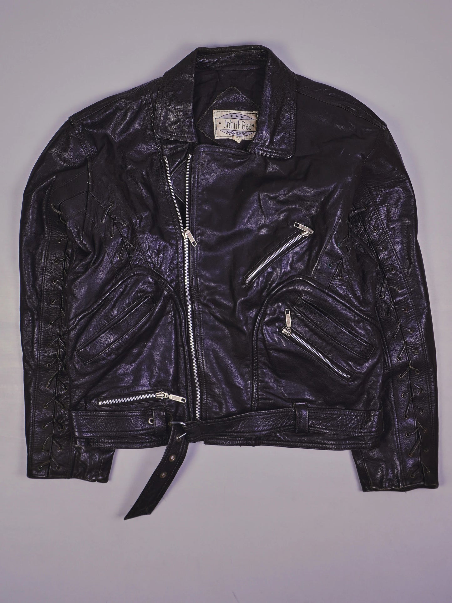 Vintage Rocker Lederjacke (M)