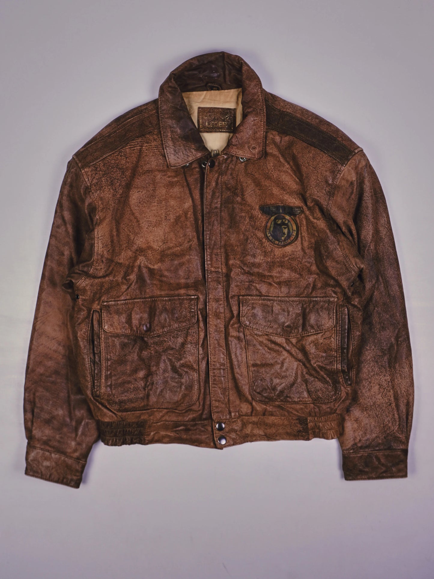 Vintage Piloten Lederjacke (s)