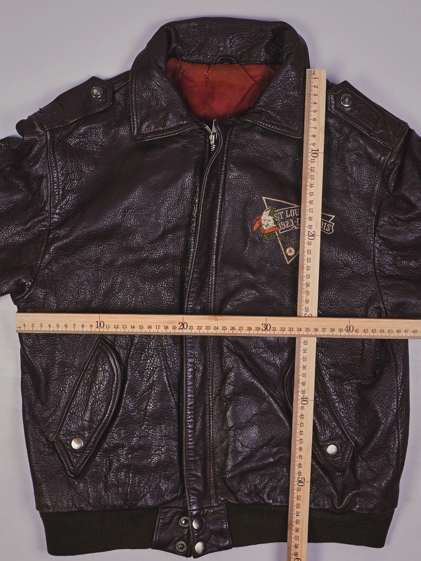 Vintage Piloten Lederjacke (S)