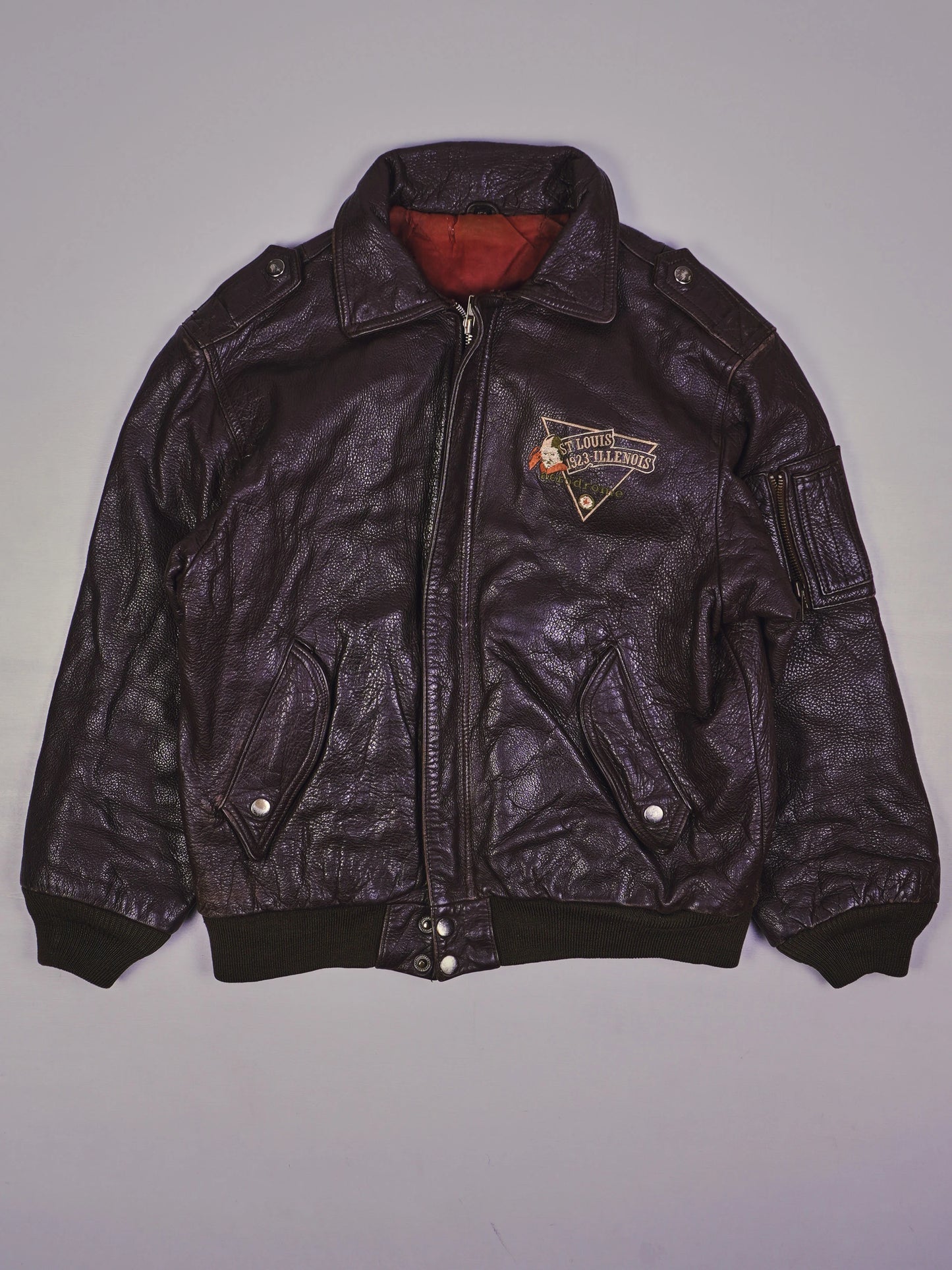 Vintage Piloten Lederjacke (S)