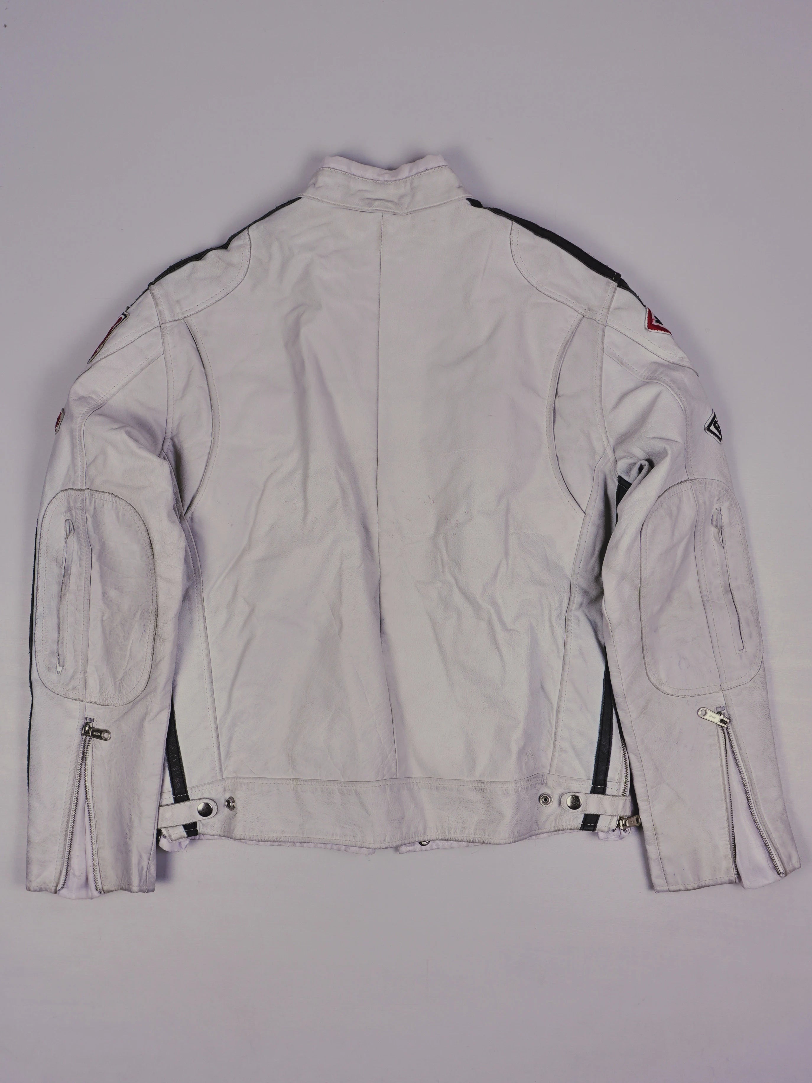 Vintage Kenvelo Racing Lederjacke (S)