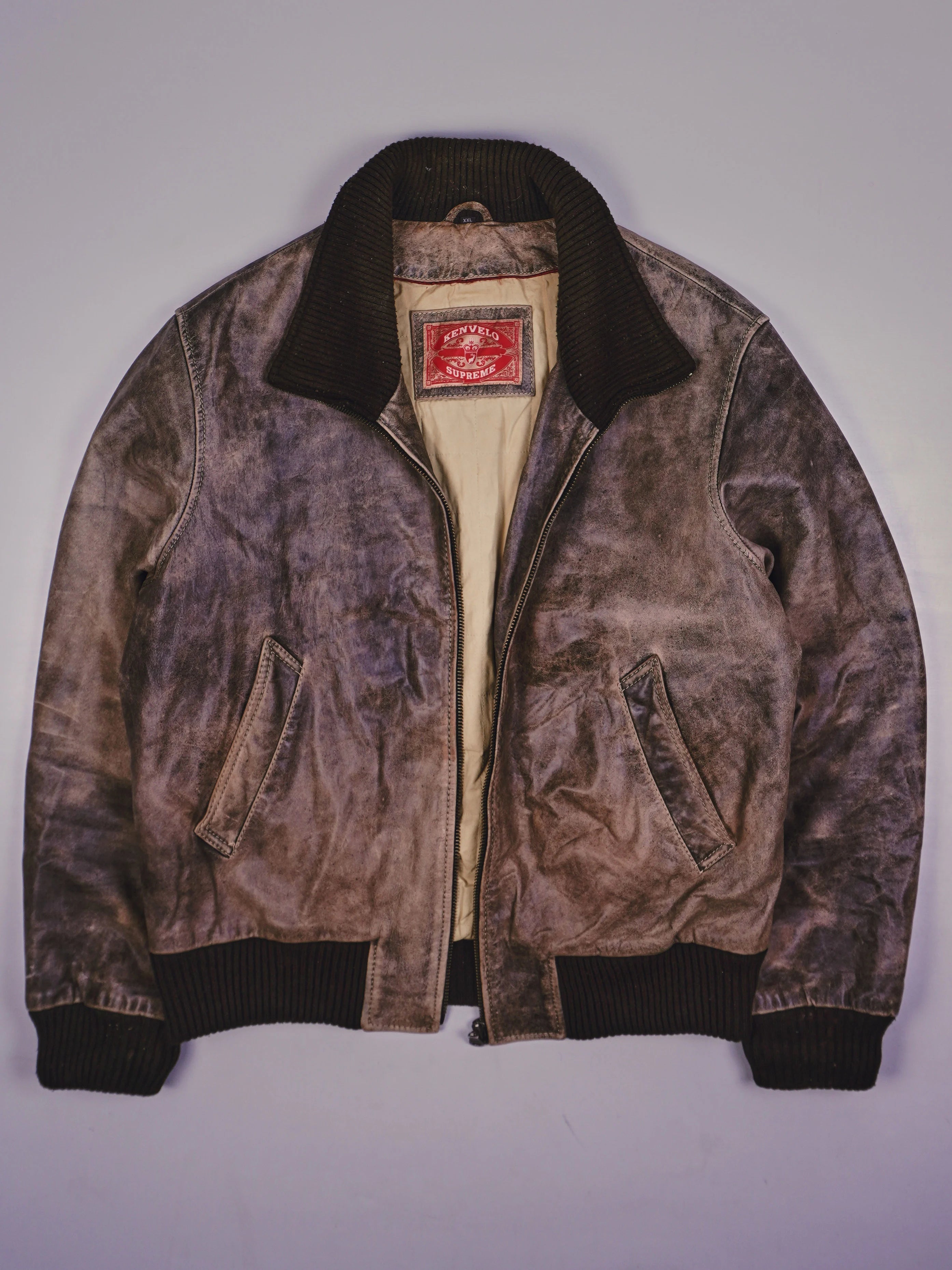 Vintage Kenvelo Supreme Lederjacke (L)