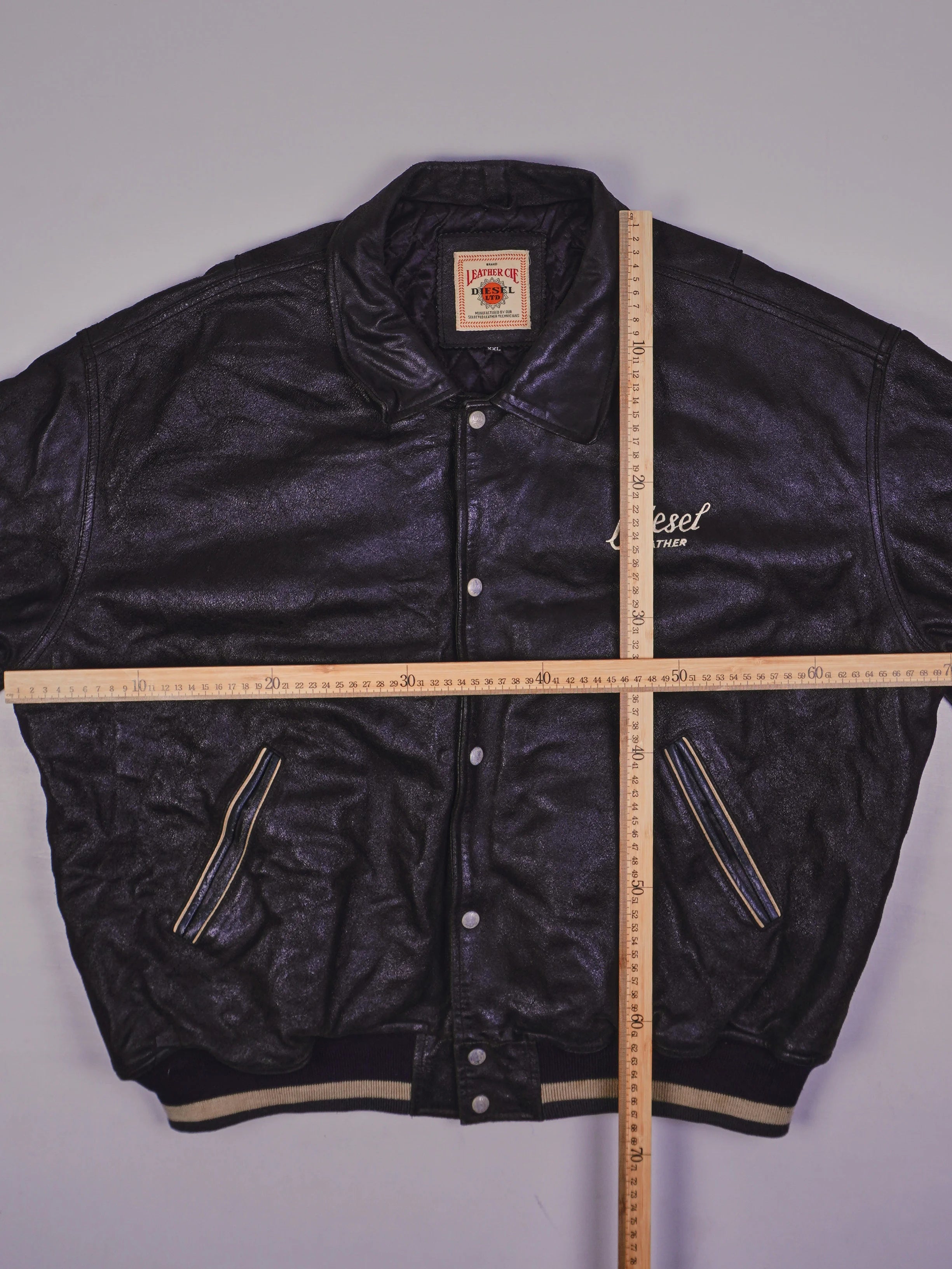 Vintage Diesel Lederjacke (L)