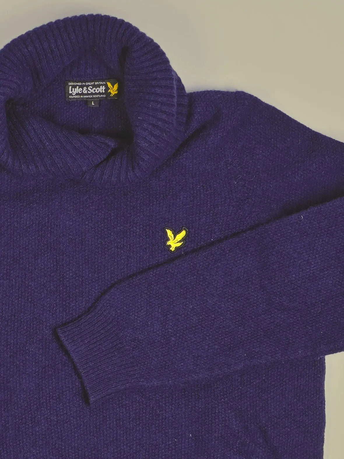 Vintage Lyle & Scott Wolle Strickpullover (S)