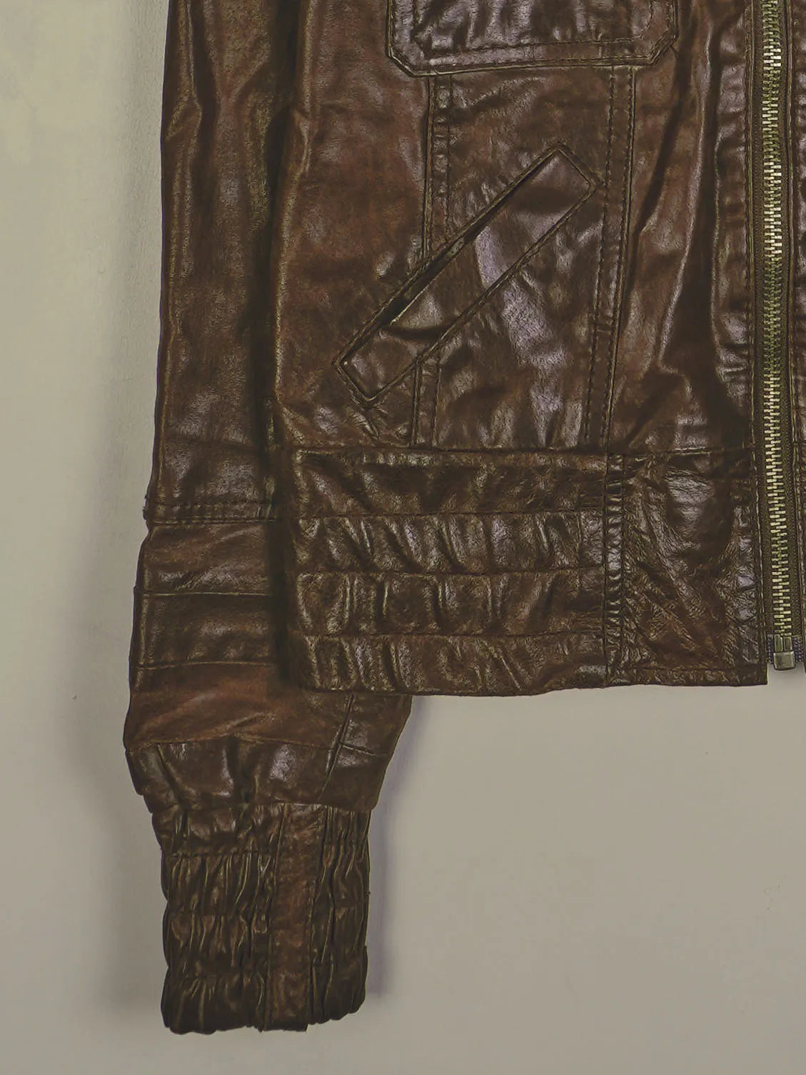 Vintage Lederjacke (XS)