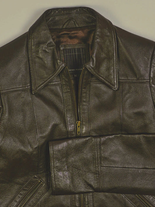 Vintage Lederjacke (XS)