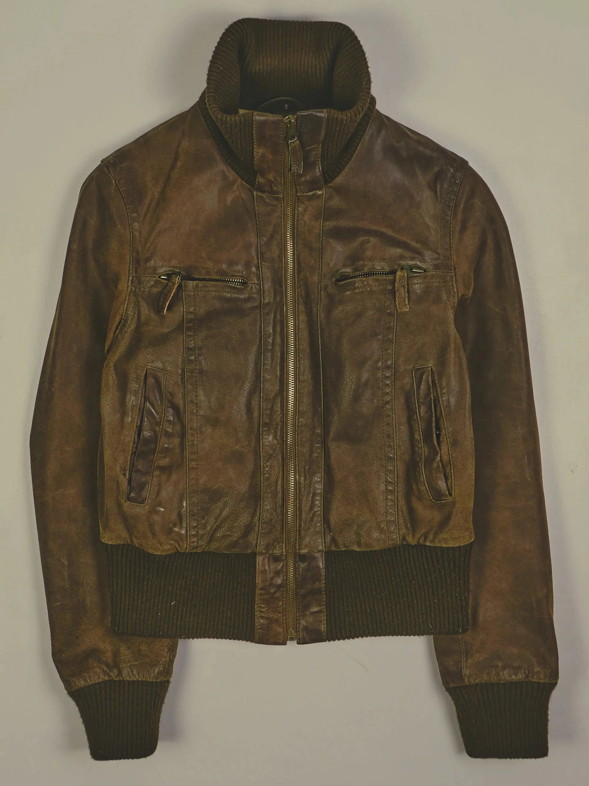 Vintage Lederjacke (XS)