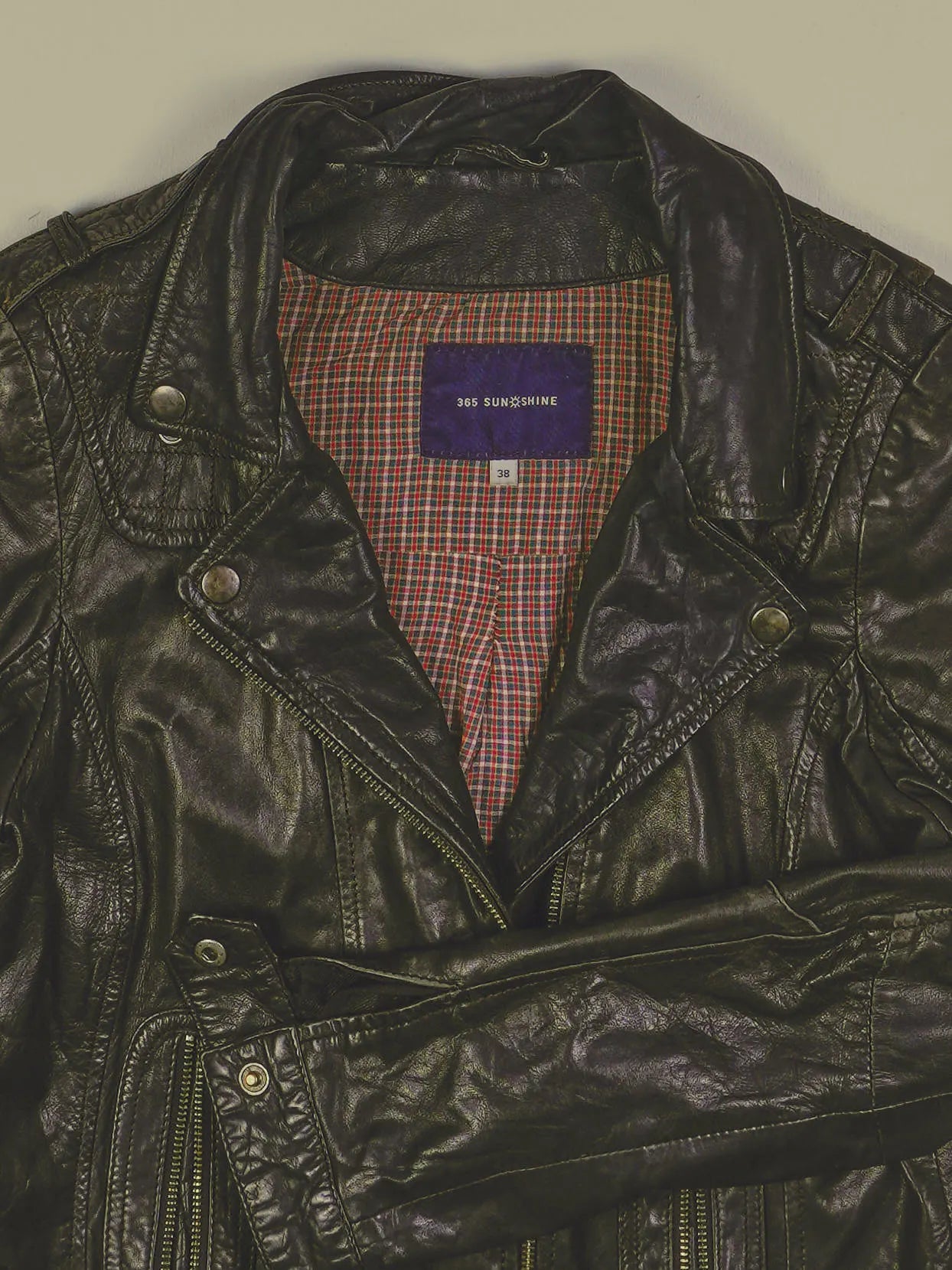 Vintage Lederjacke (XS)