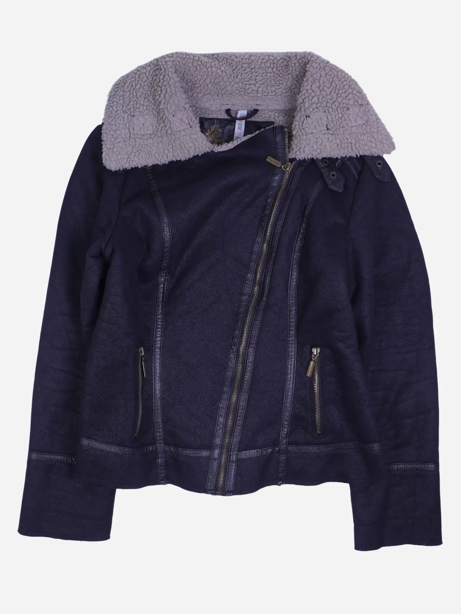 Vintage Lederjacke Schwarz