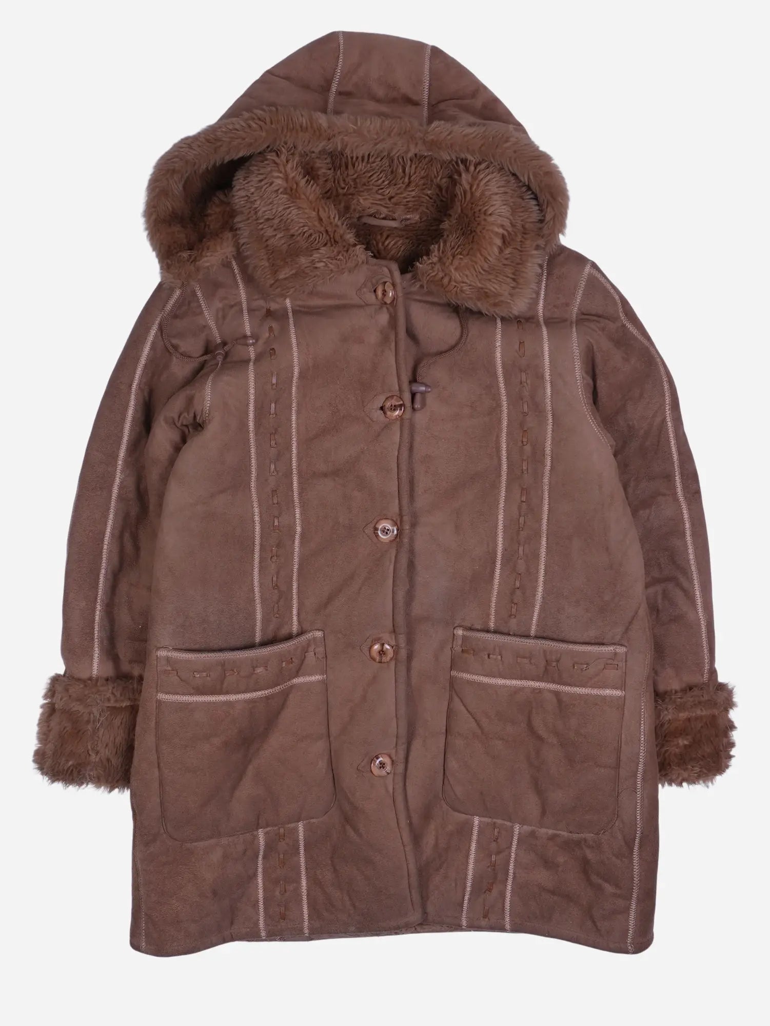 Vintage Mantel Braun