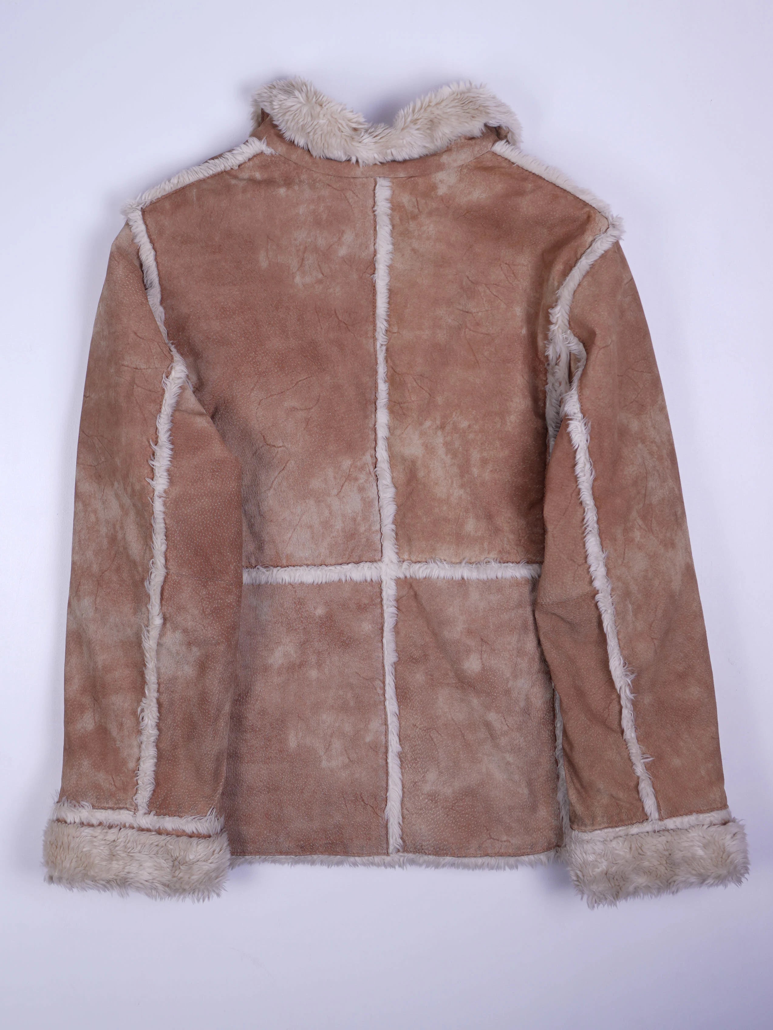 Vintage Felljacke Beige