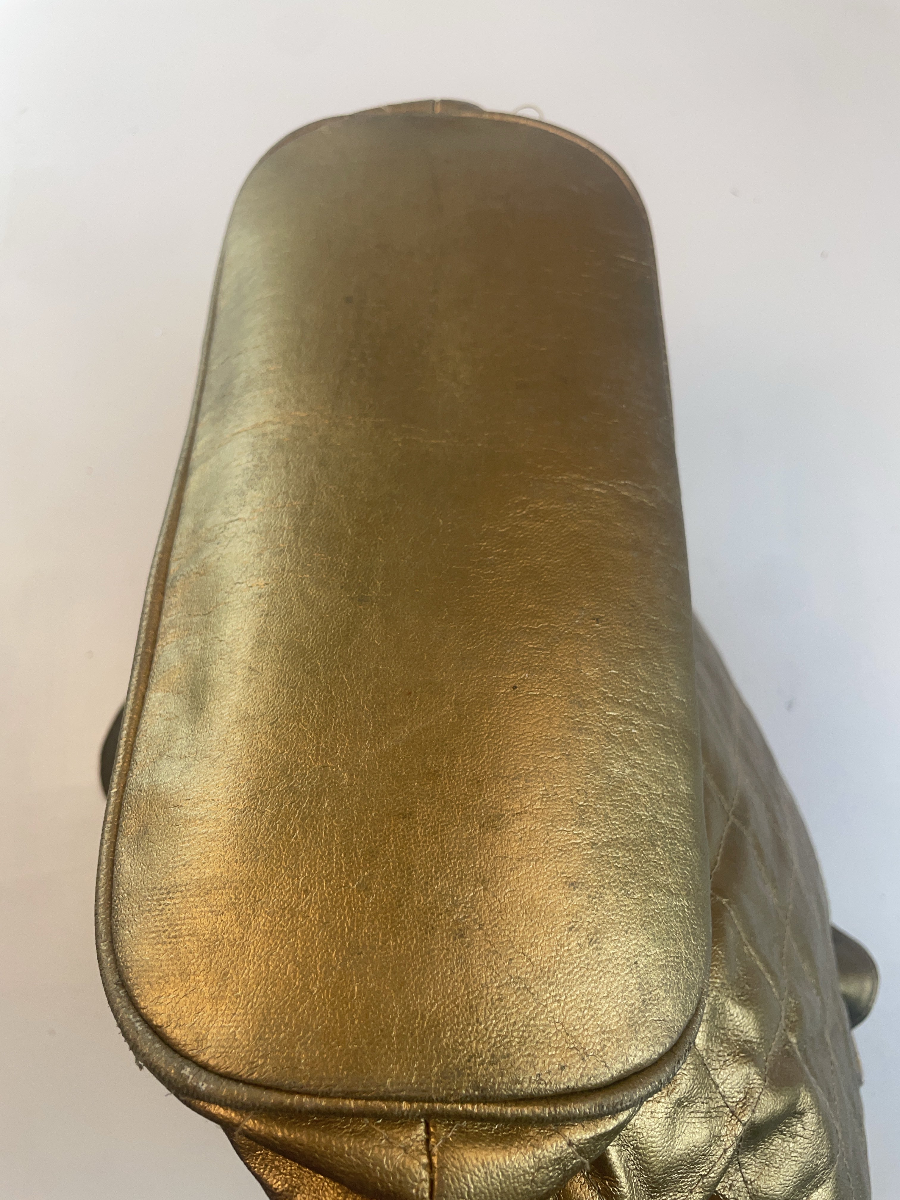 Glamourousesque Schulter Tasche Gold Y2k