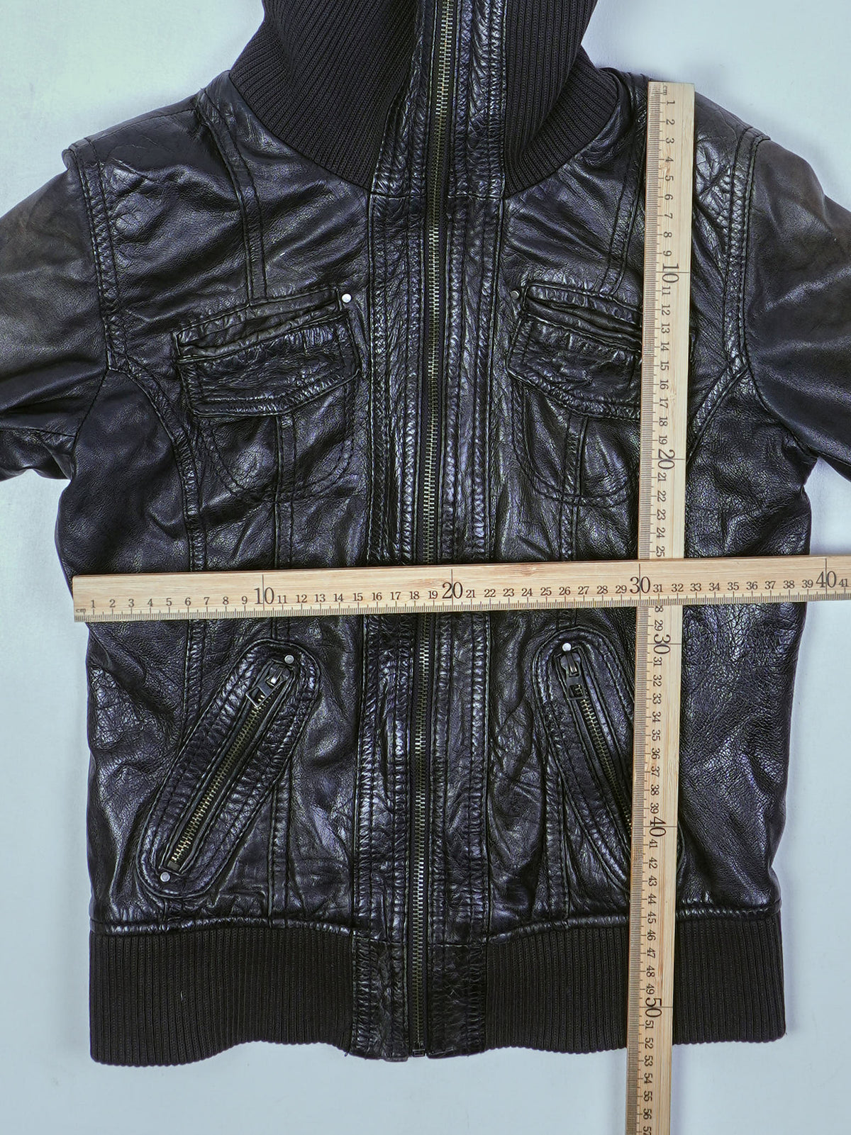 Vintage Lederjacke (XS)