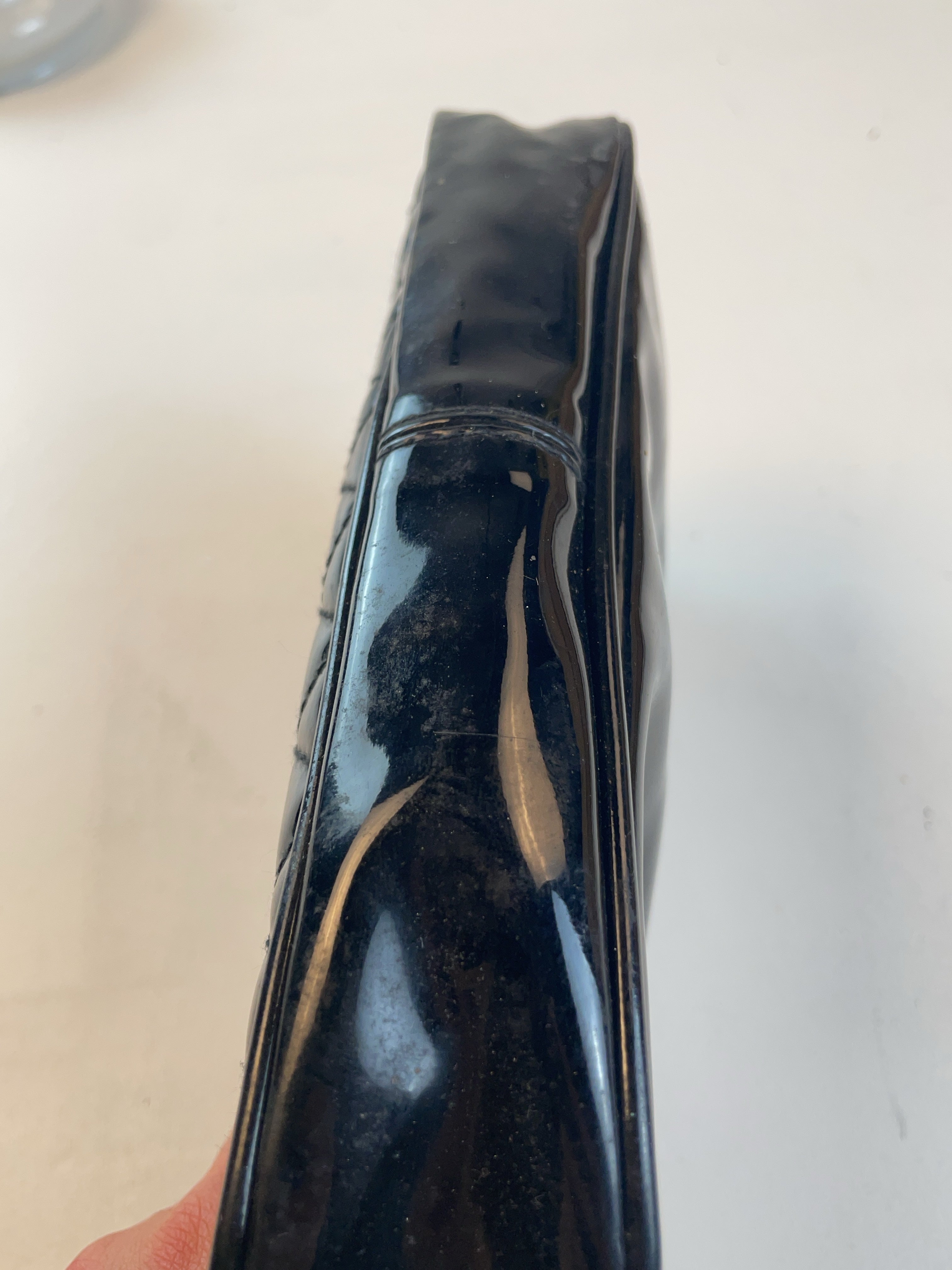 Gesteppt Baguette Tasche Schwarz Y2k