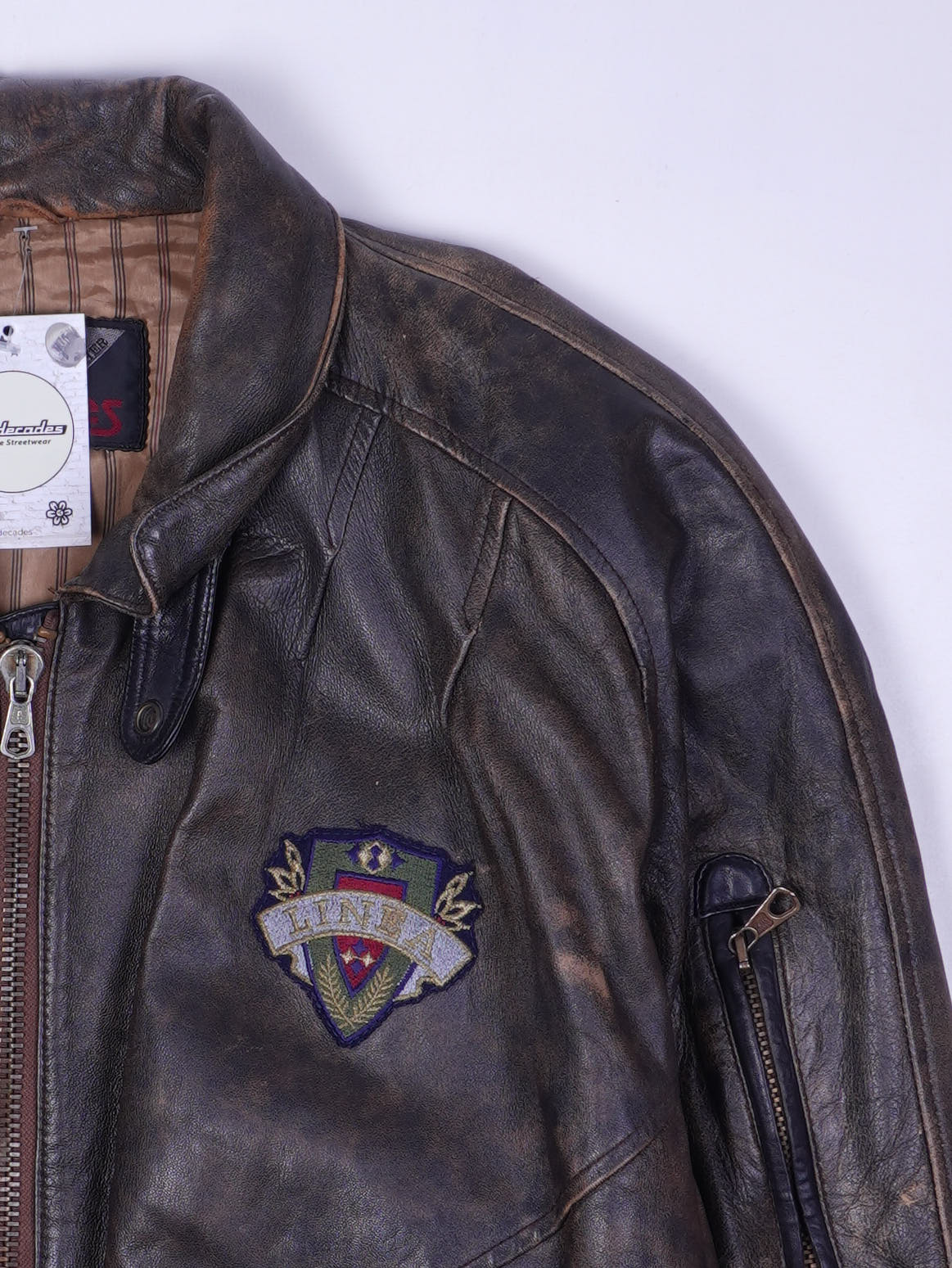 Vintage Lederjacke (M)
