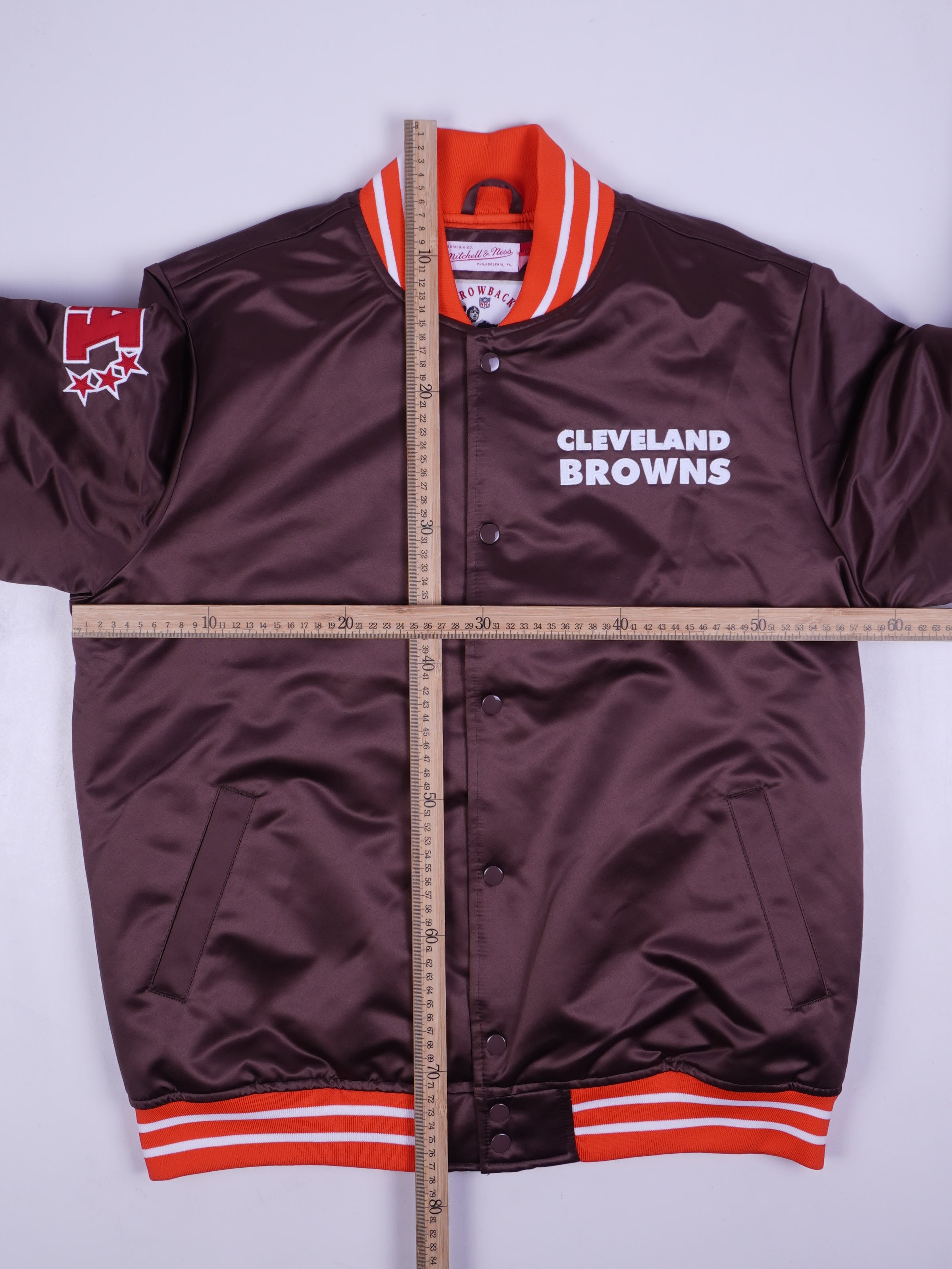 Mitchell & Ness Cleveland Browns College Jacke (L)