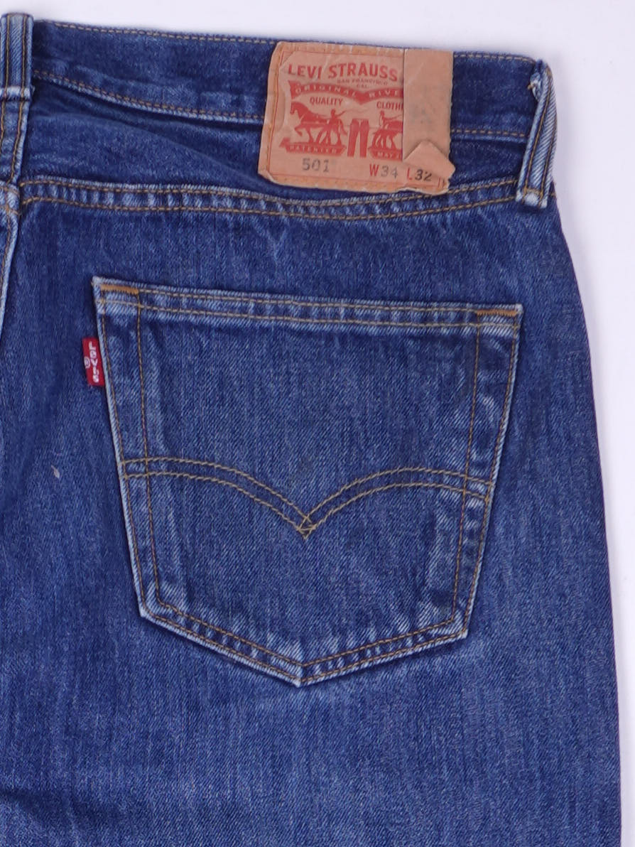 Levis 501 Straight Leg Jeans (W34)