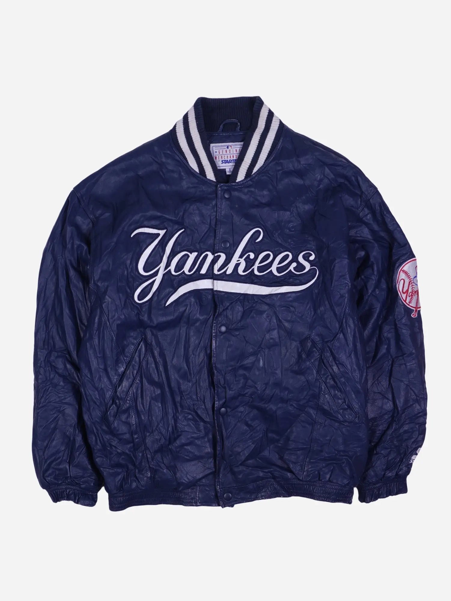 Starter Yankees MLB Leder College Jacke (L)