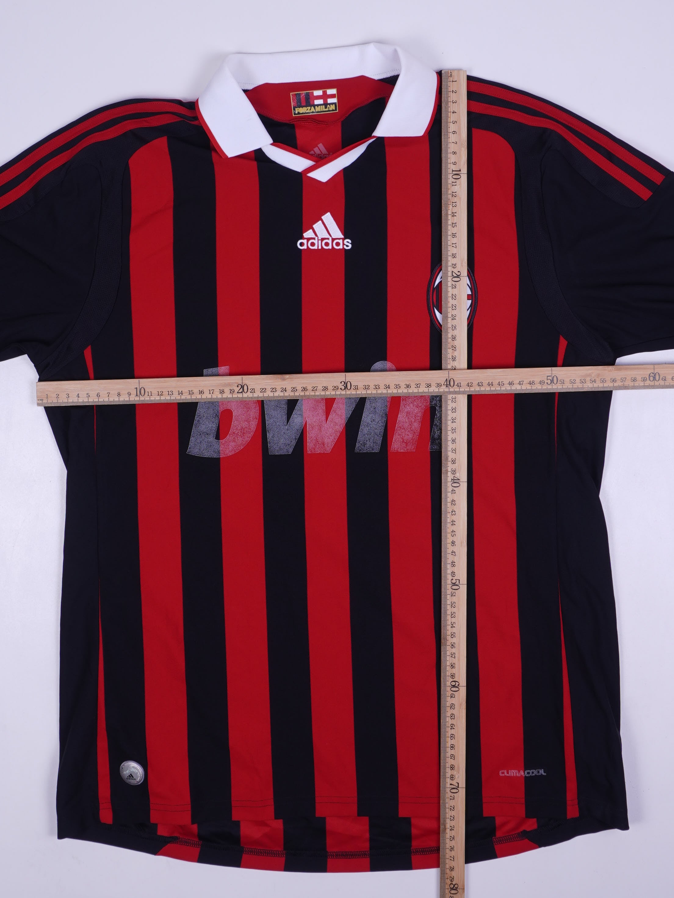 Adidas Ac Mailand Gilberto 30 2007/08 Heim Trikot (L)