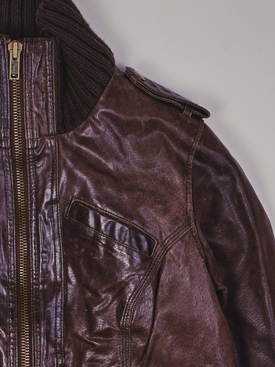Vintage Lederjacke (S)