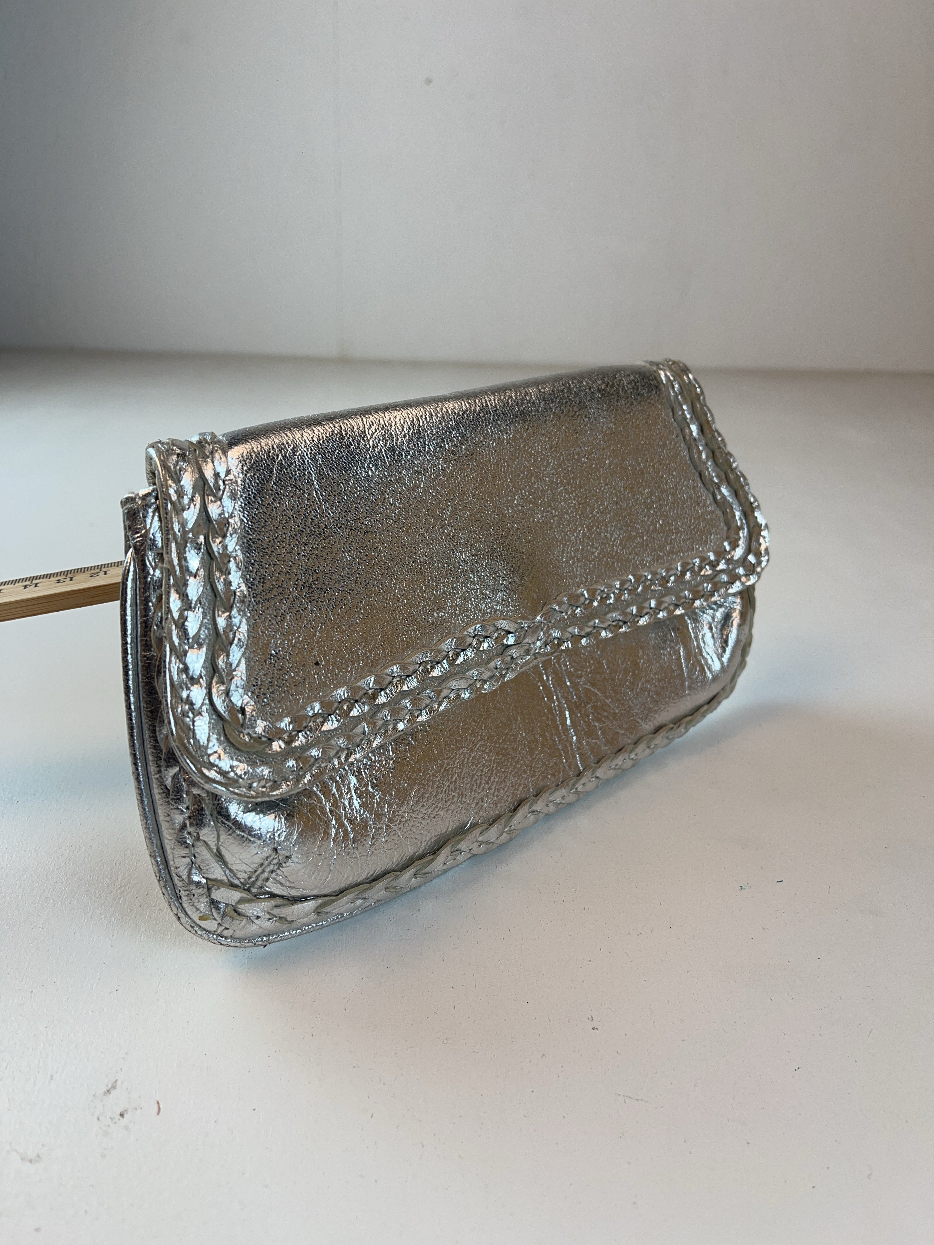 Cheyenne Tex Clutch Tasche SilberY2k