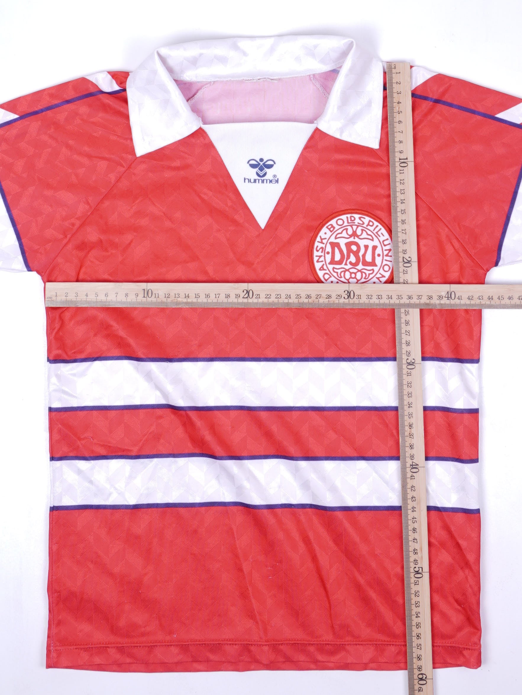 Hummel Dänemark 1988 Heim Trikot (XS)