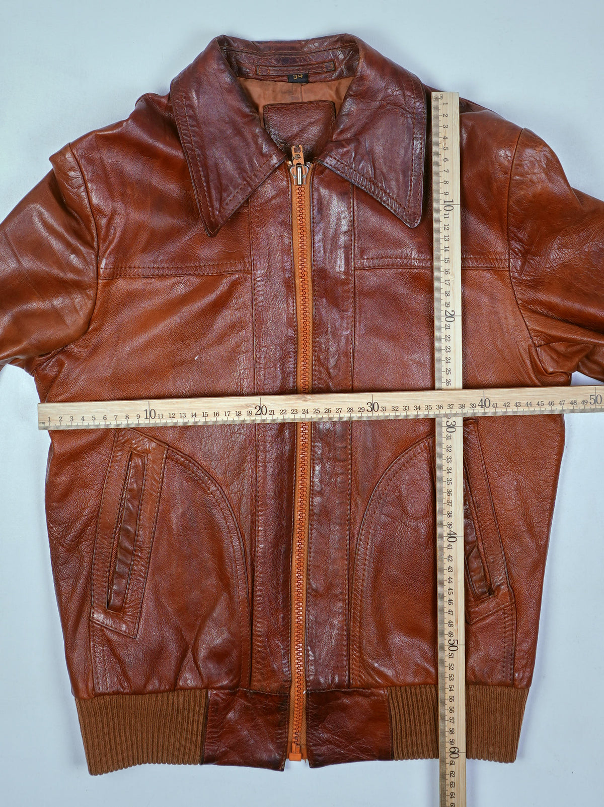 Vintage Lederjacke (M)