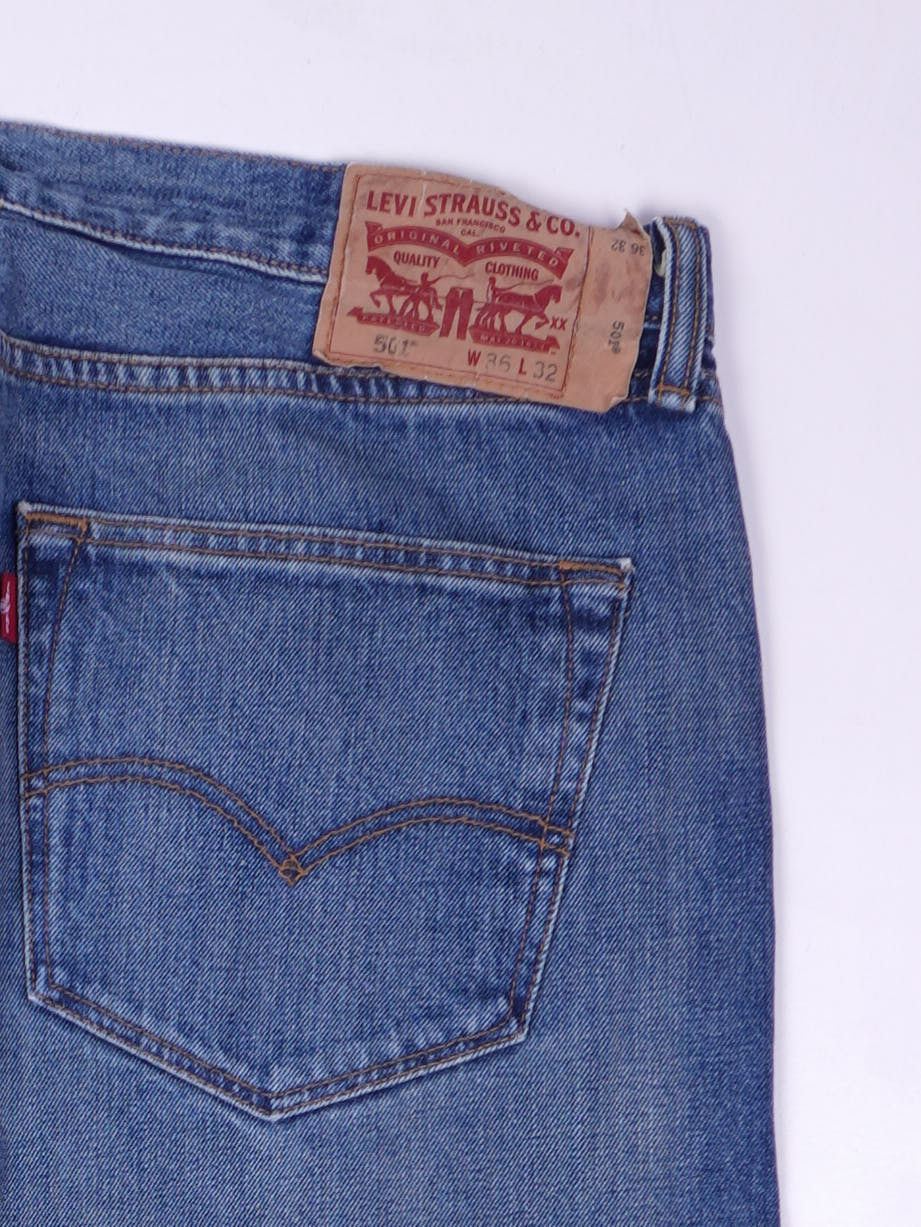 Levis 501 Straight Leg Jeans (W36)