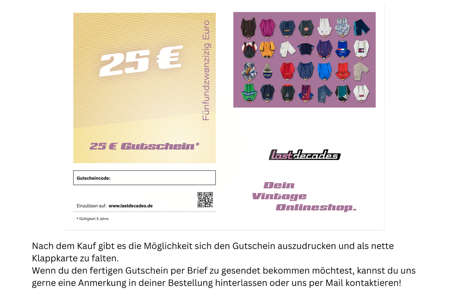 Gutschein 25€