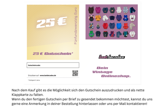 Gutschein 25€