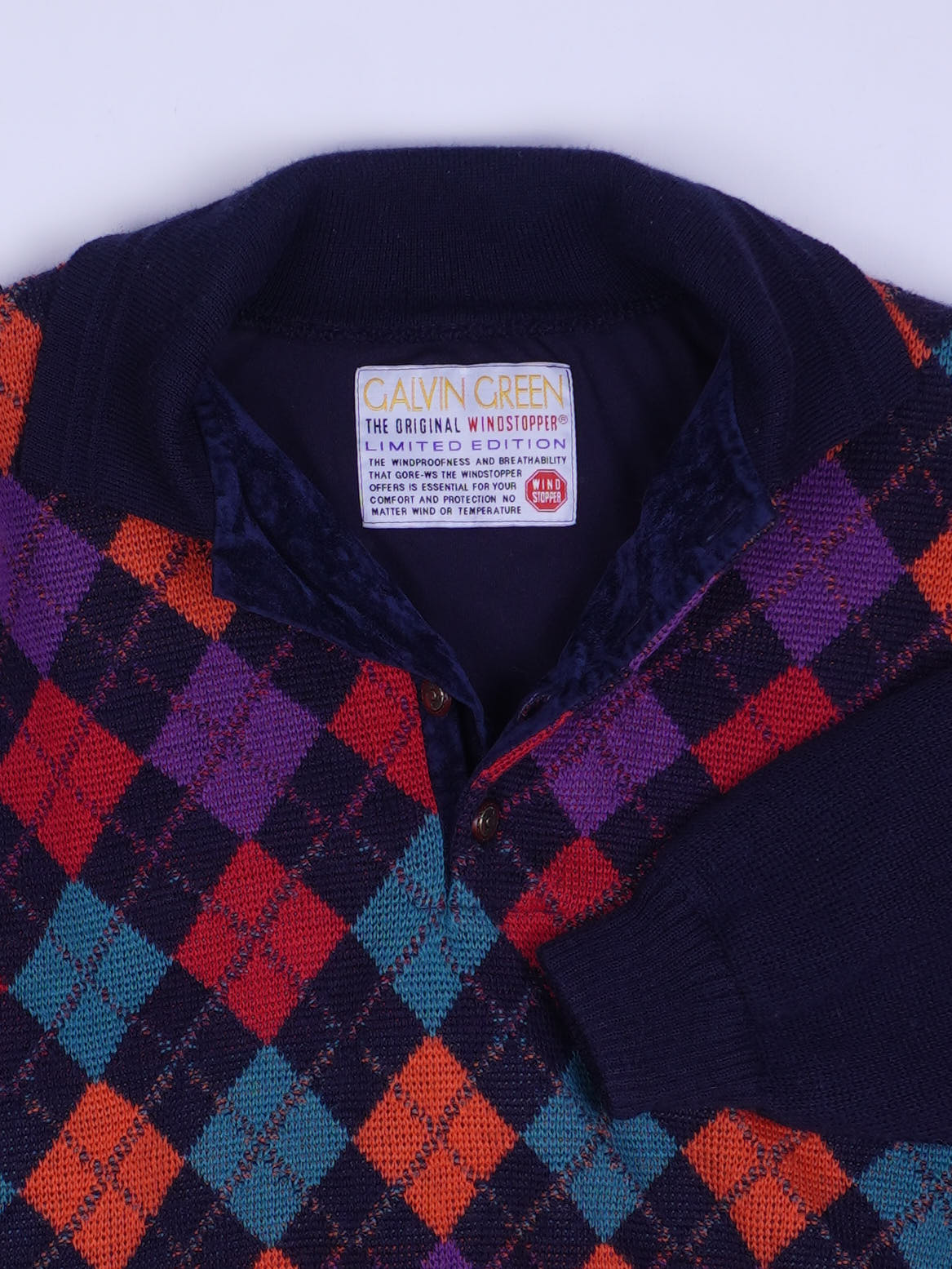 Vintage Half Button Sweater (M)