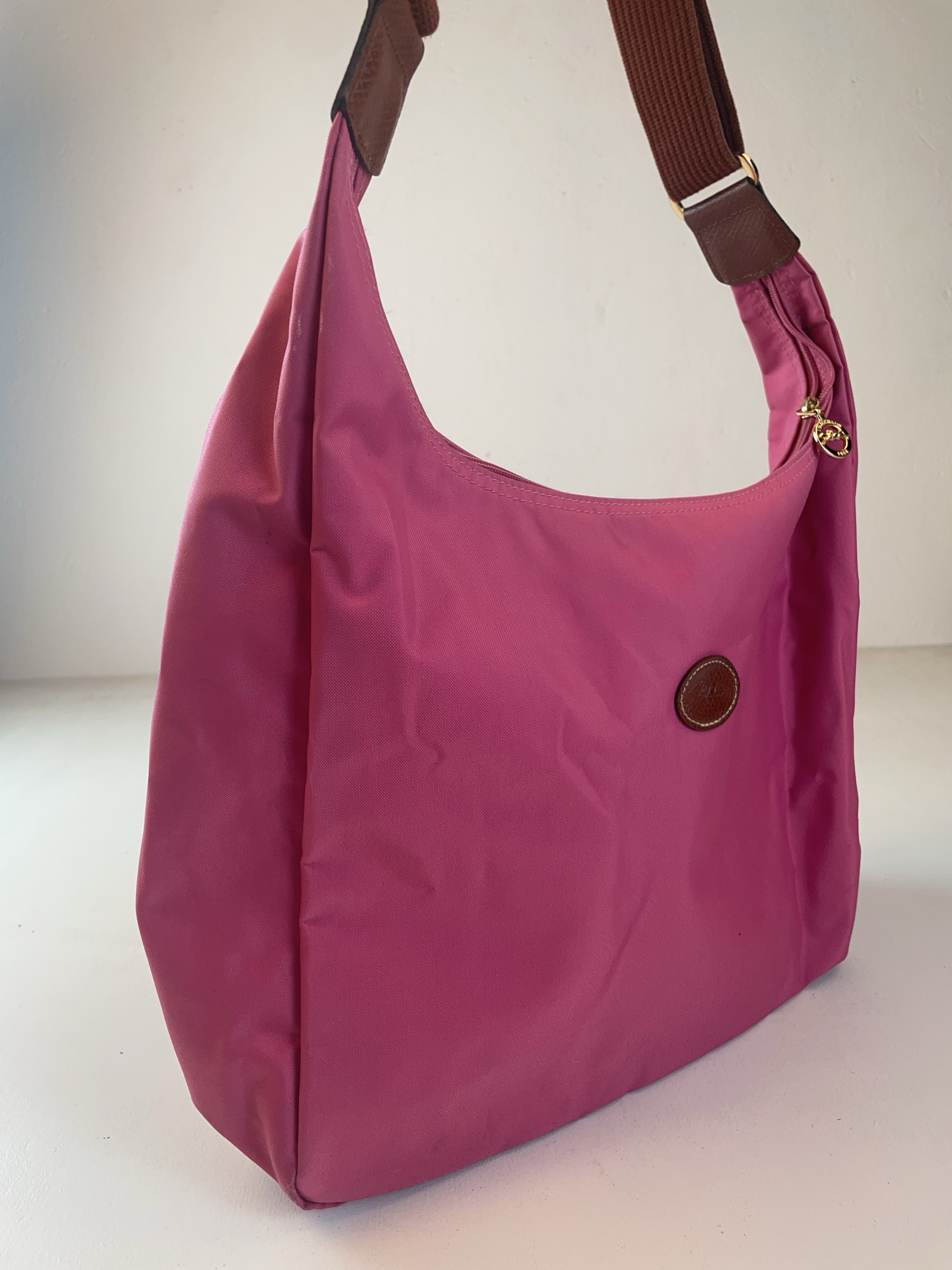 Longchamp Schulter Tasche Rosa Y2k