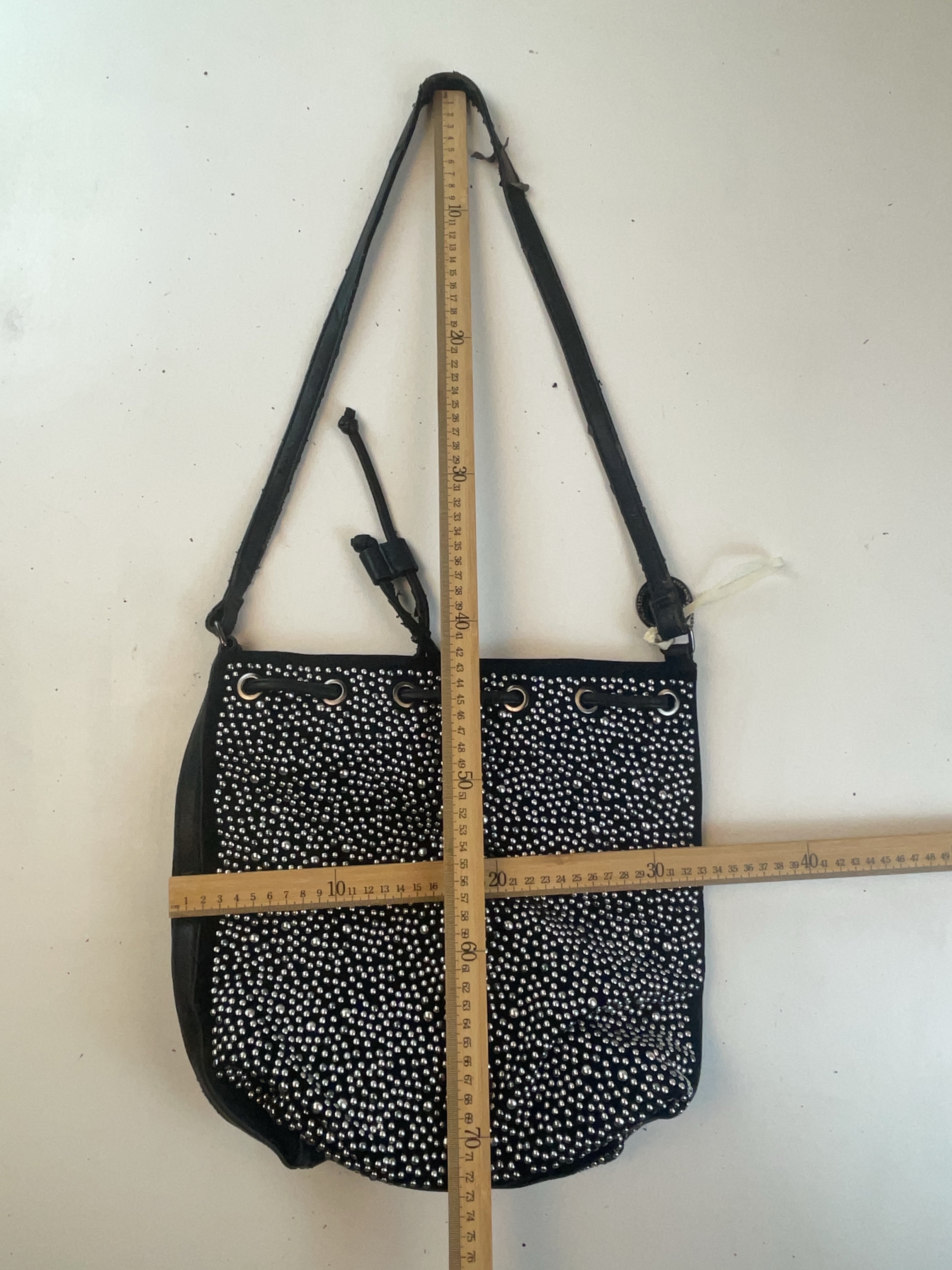 Nieten Beutel Tasche Schwarz Y2k