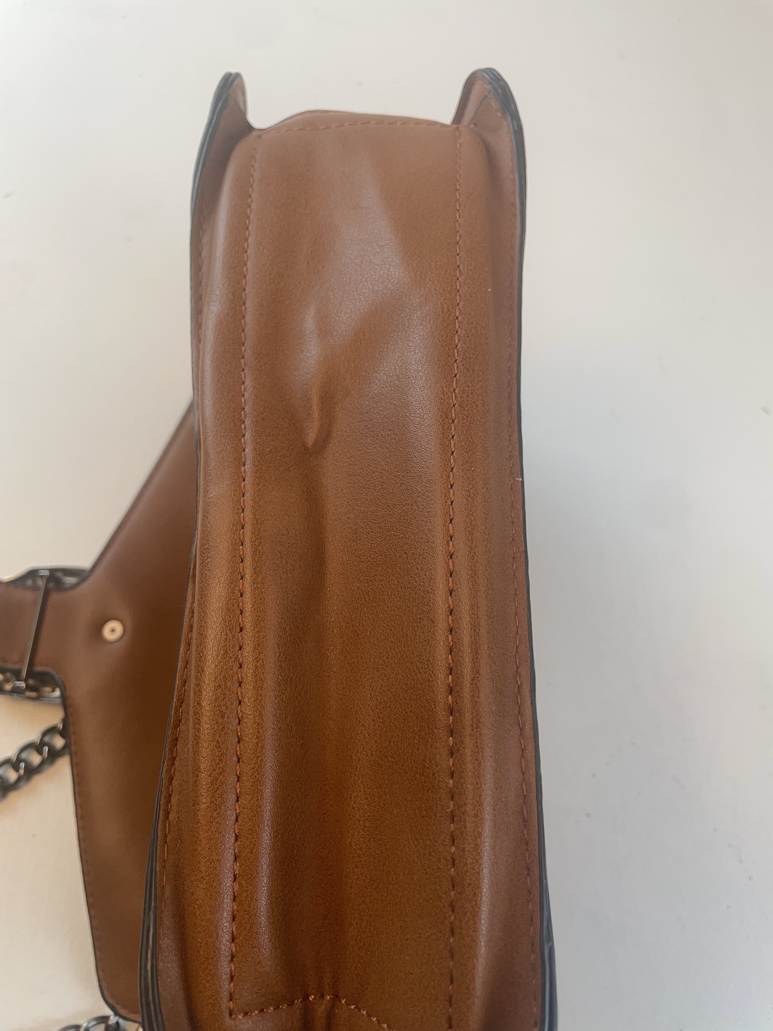 Nietenbesatz Schulter Tasche Braun Y2k