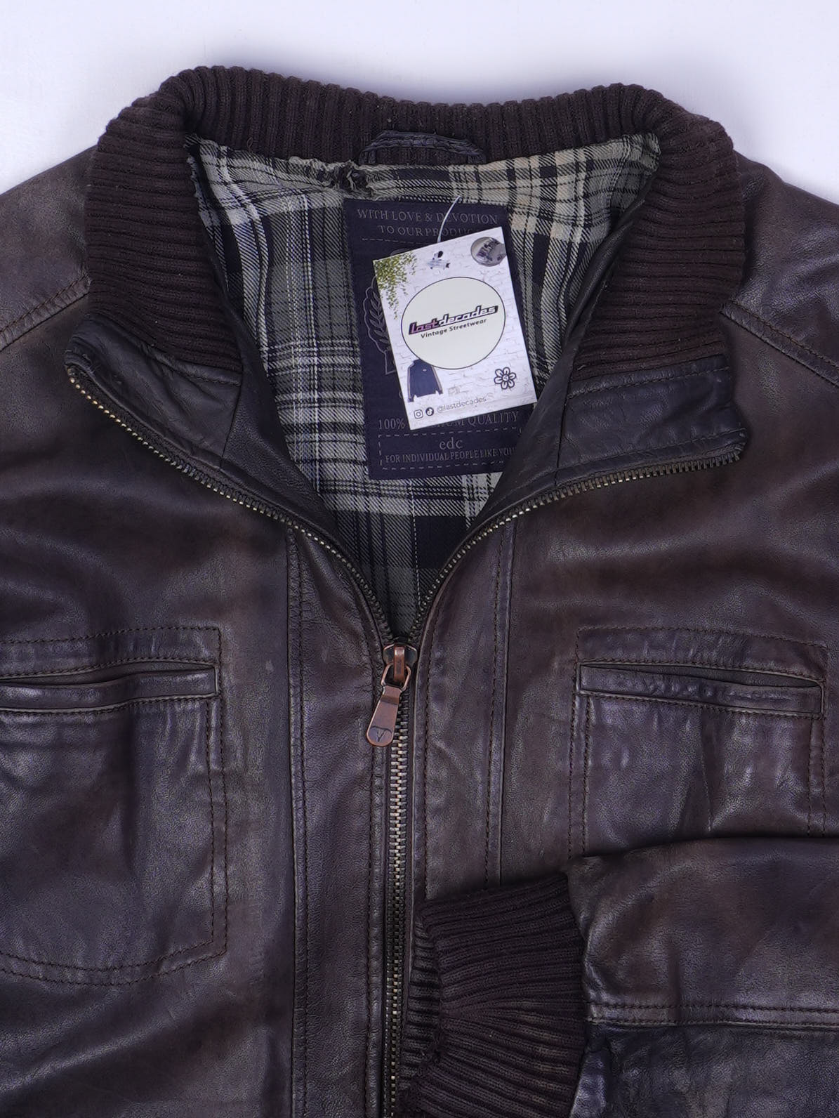 Vintage Lederjacke (L)