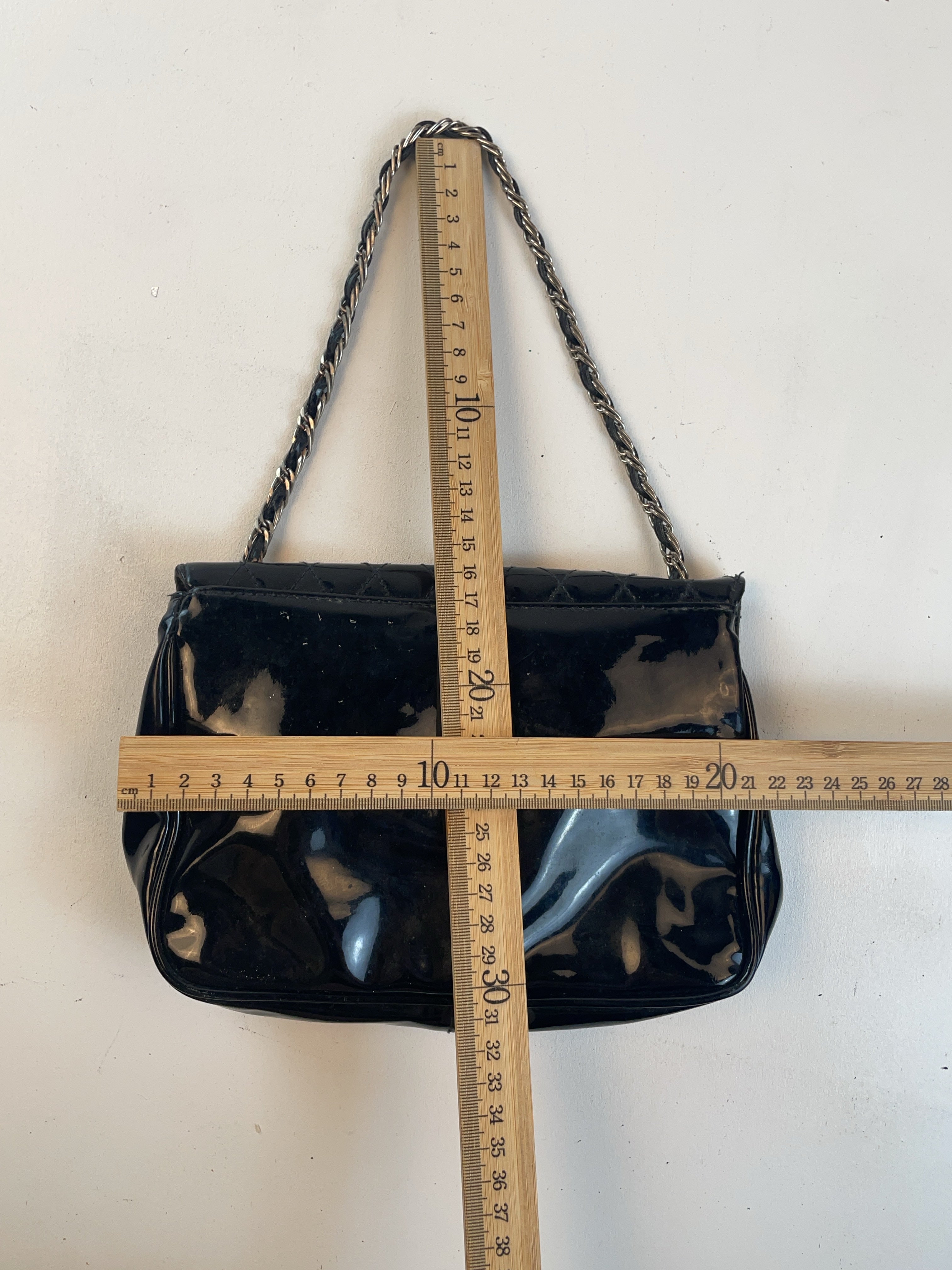 Gesteppt Baguette Tasche Schwarz Y2k