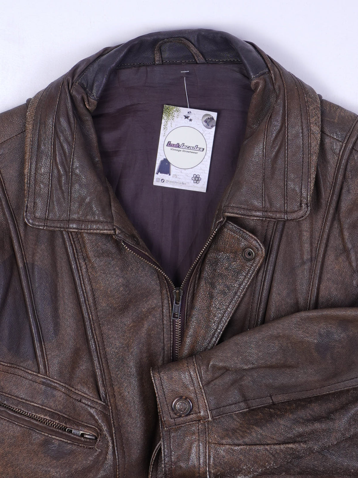 Vintage Lederjacke (L)